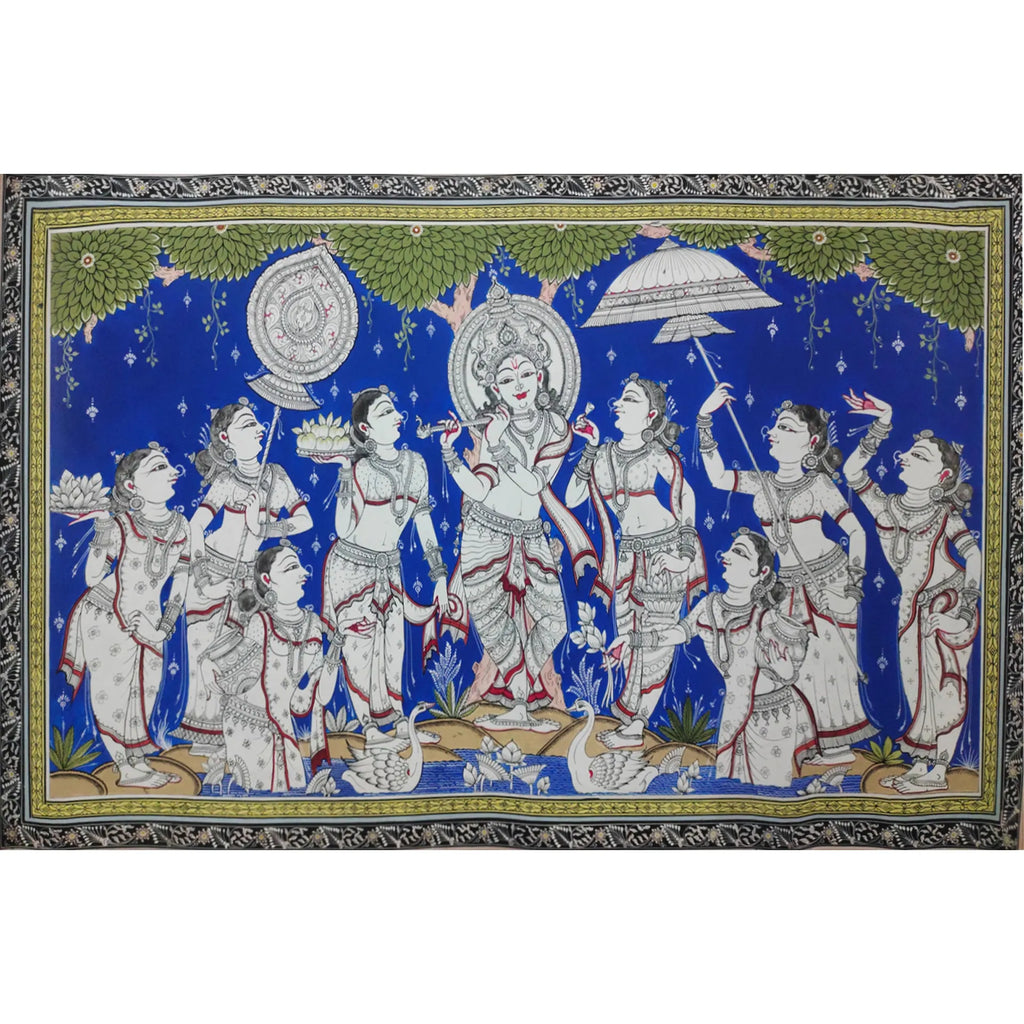 Orissa Pattachitra - Shree Krishna Raas Leela