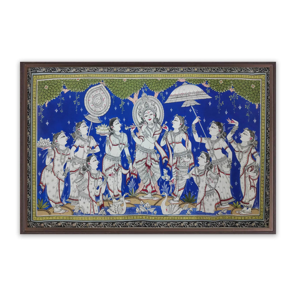 Orissa Pattachitra - Shree Krishna Raas Leela