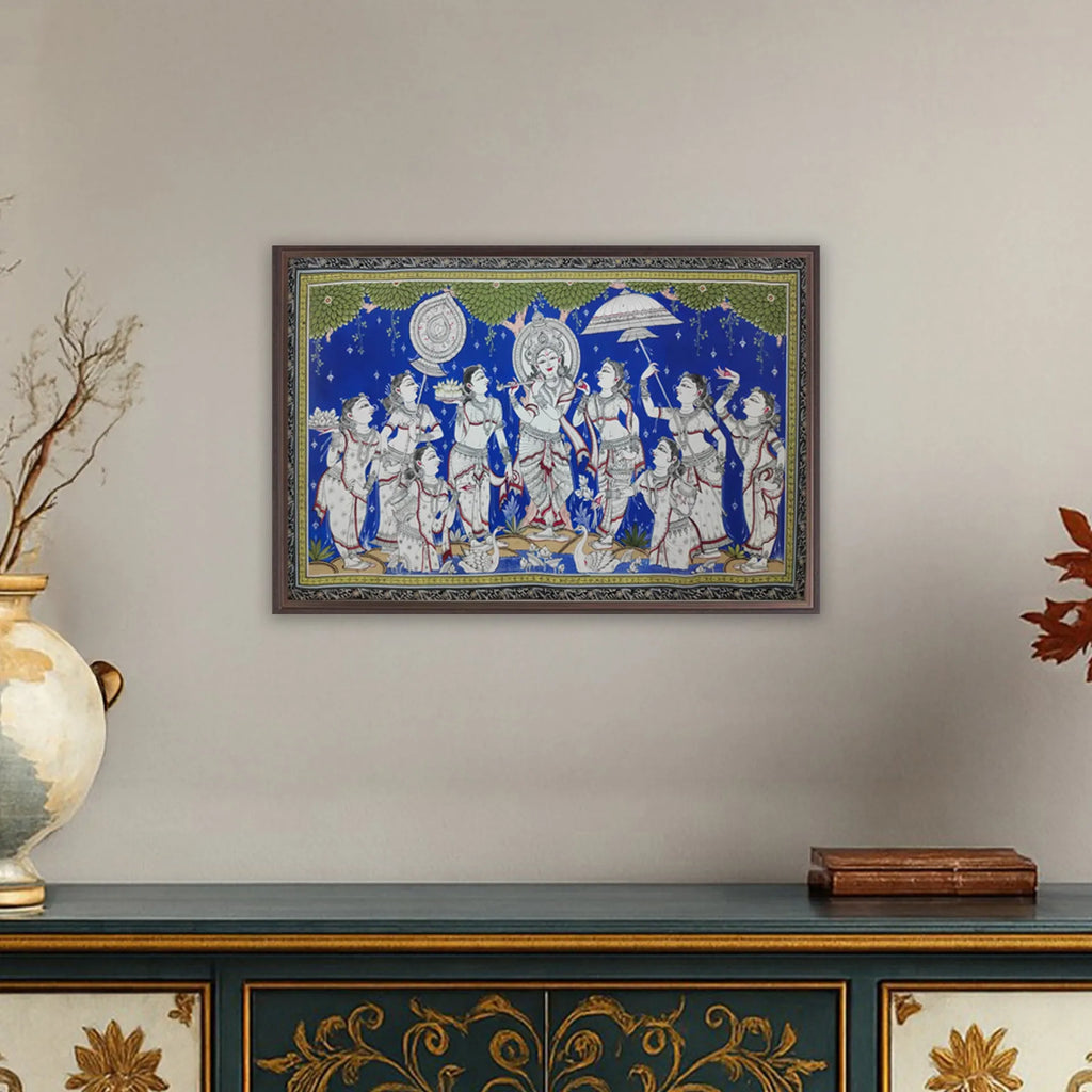 Orissa Pattachitra - Shree Krishna Raas Leela
