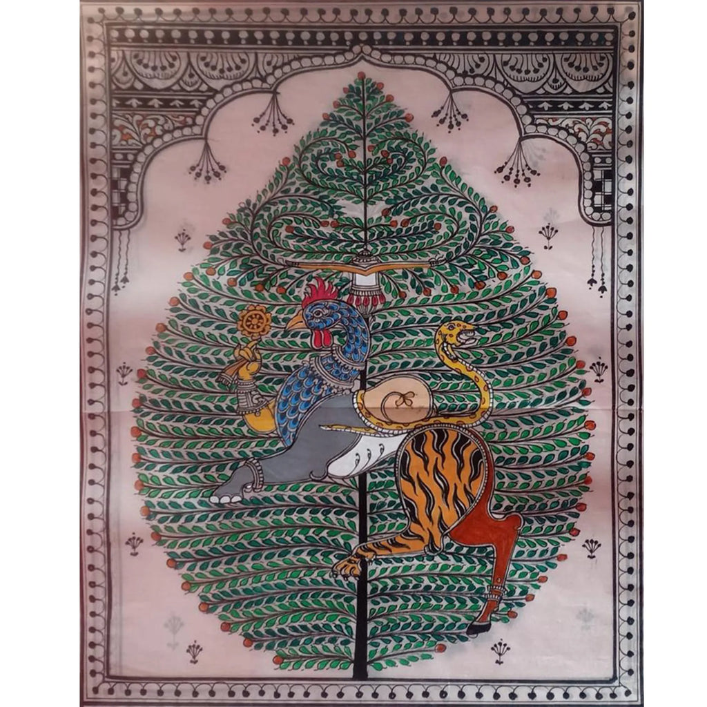 Orissa Pattachitra - Nine forms of Vishnu