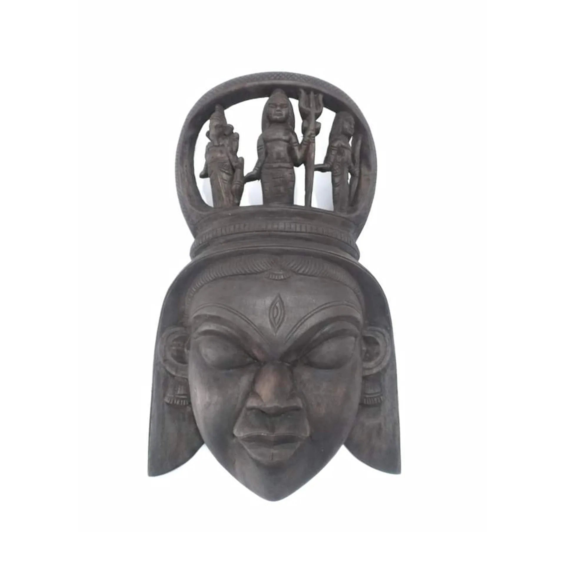 Gomira - Durga Maa face with Shiv, Ganesha and Kartik