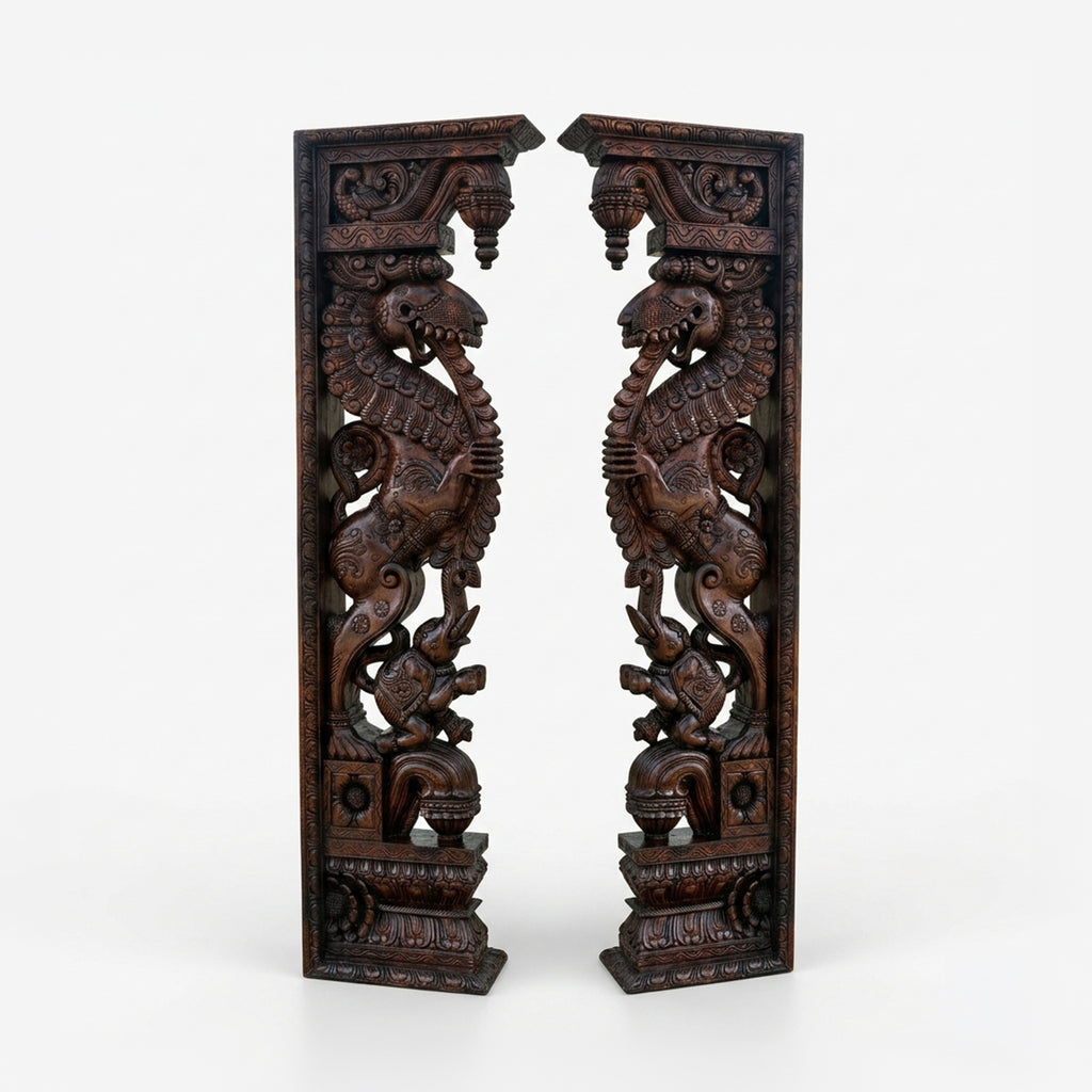 Madhavamala - Yali Brackets Set of two