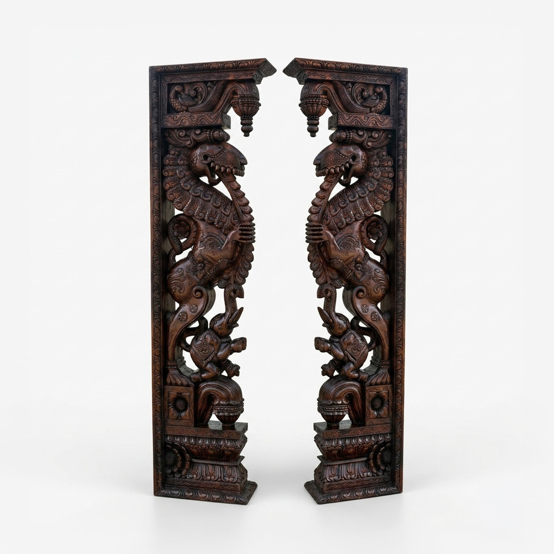 Madhavamala - Yali Brackets Set of two