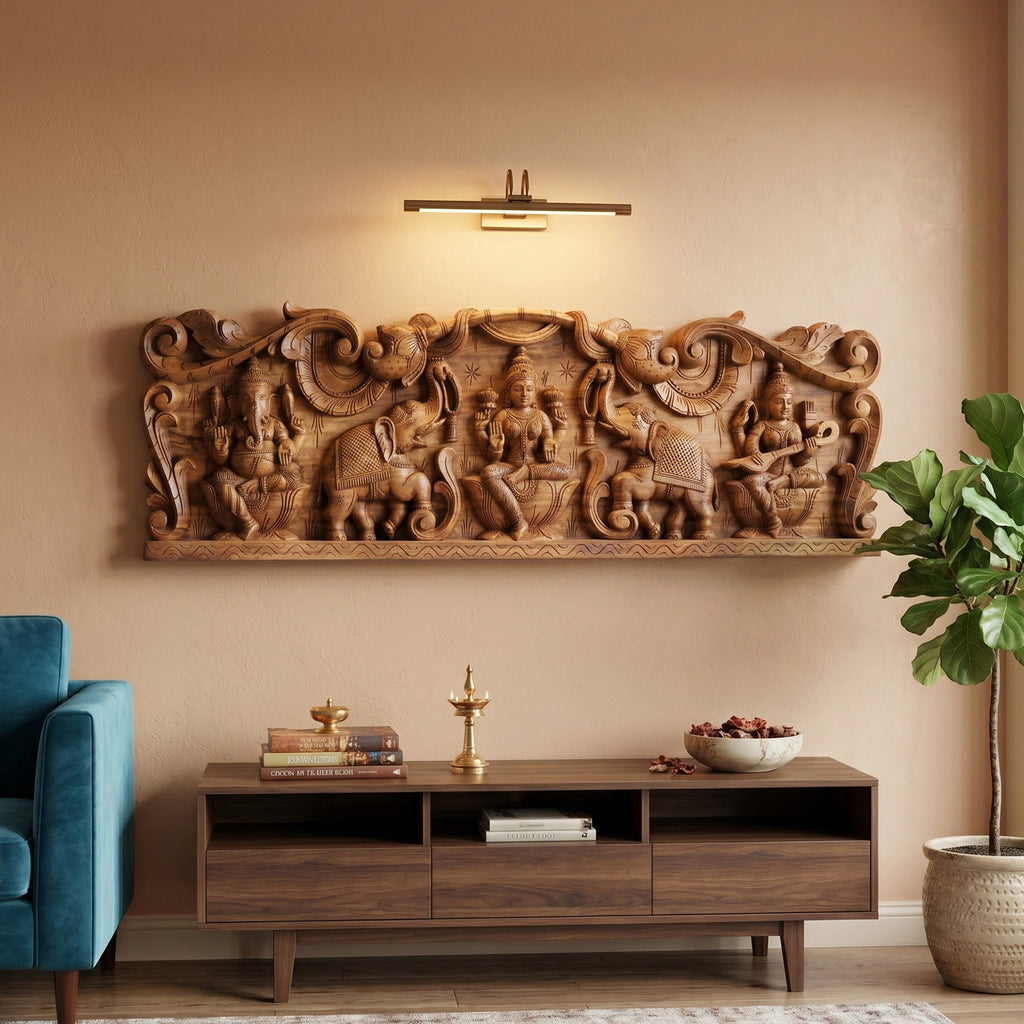 Madhavamala – Divine Elephant Panel