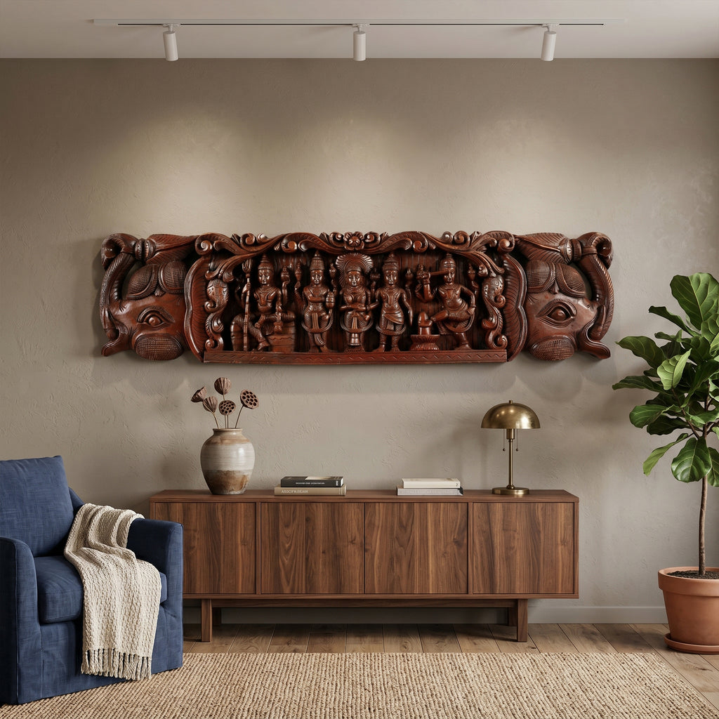 Madhavamala – Elephant Frame Panel