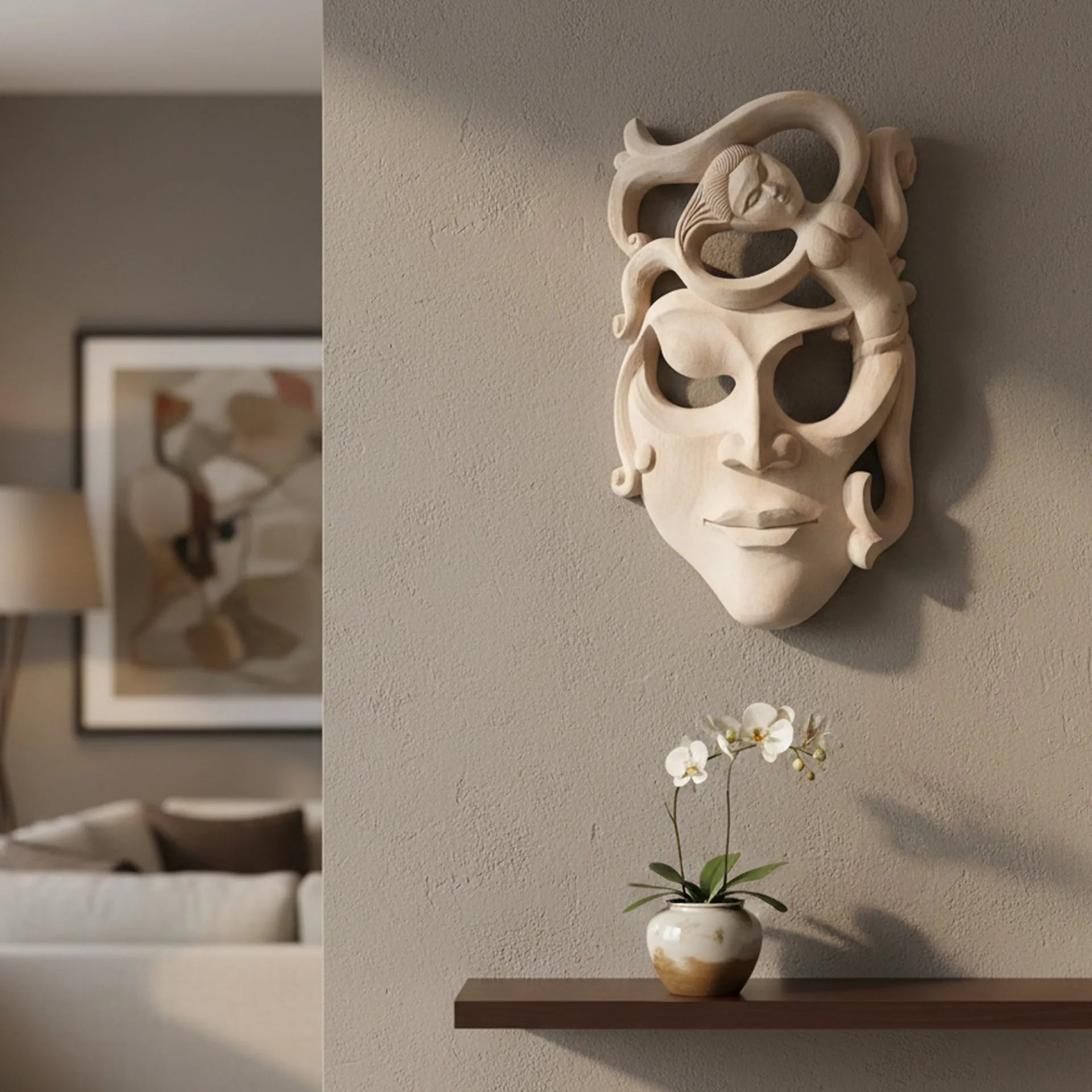 Gomira - Dancing lady Tribal mask