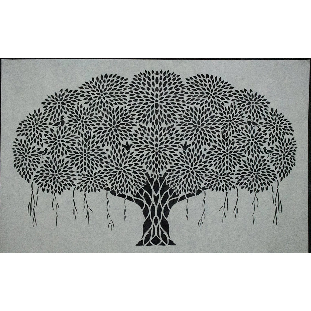 Sanjhi Art - Banyan Tree