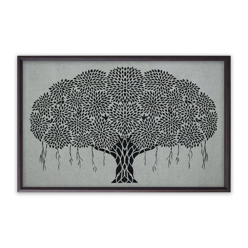 Sanjhi Art - Banyan Tree