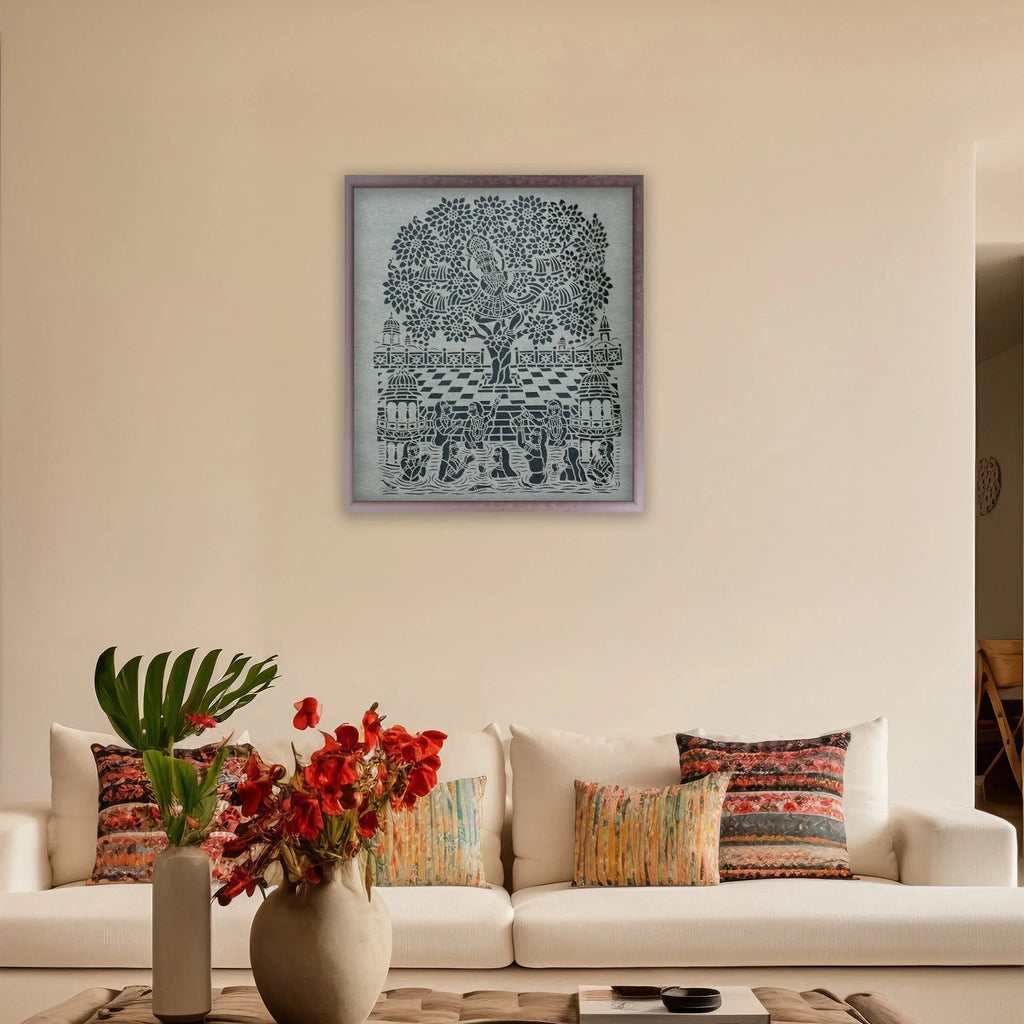 Sanjhi Art - Vastraharan Krishn Leela