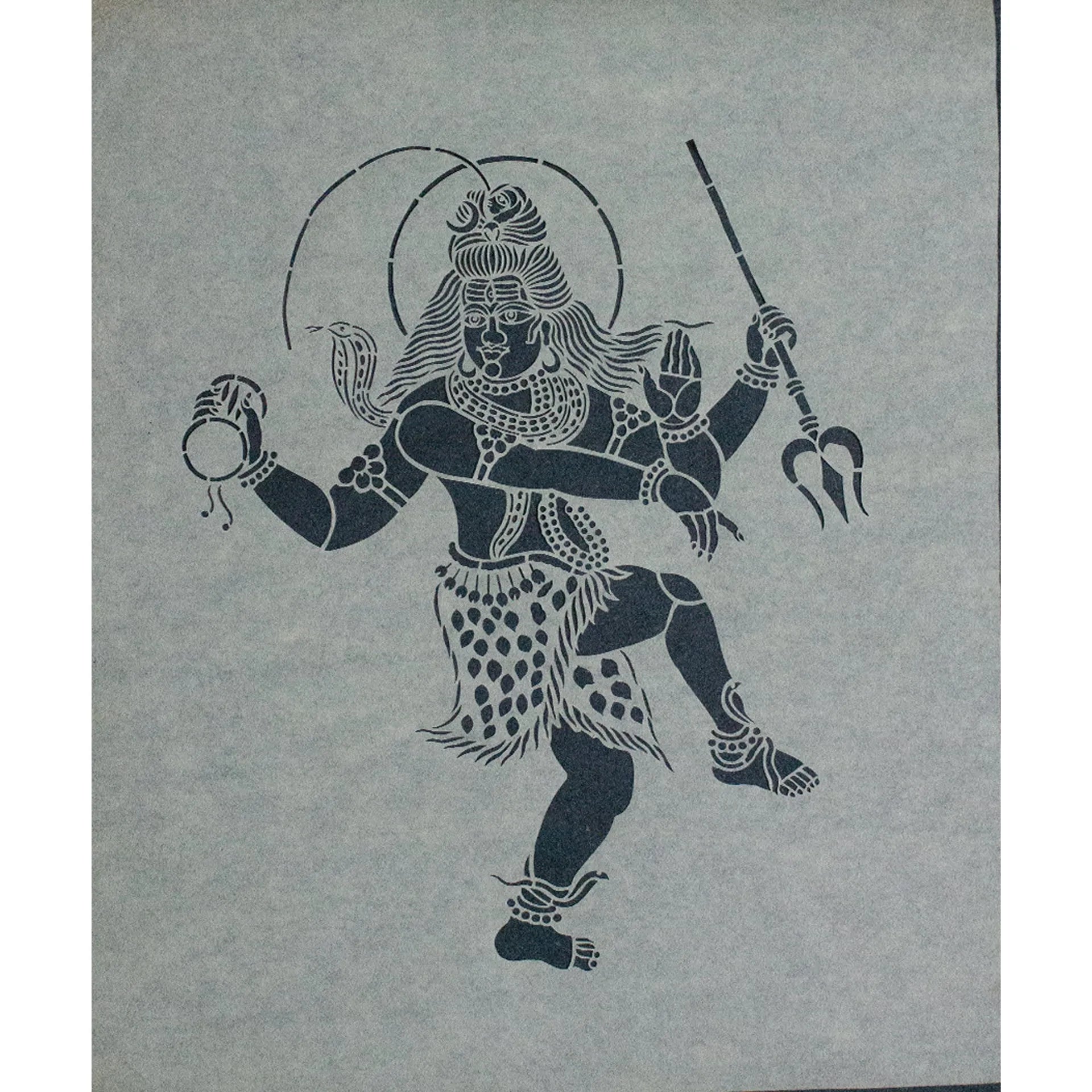 Sanjhi Art - Dancing Lord Shiva