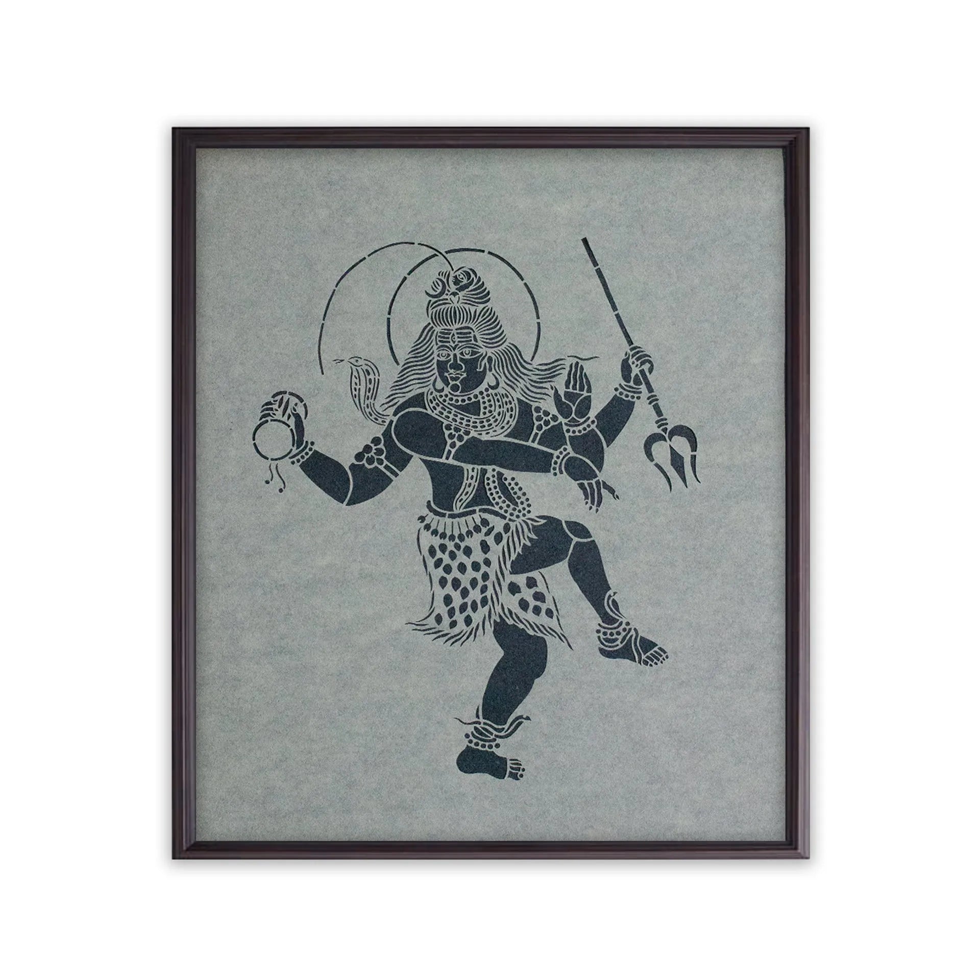 Sanjhi Art - Dancing Lord Shiva
