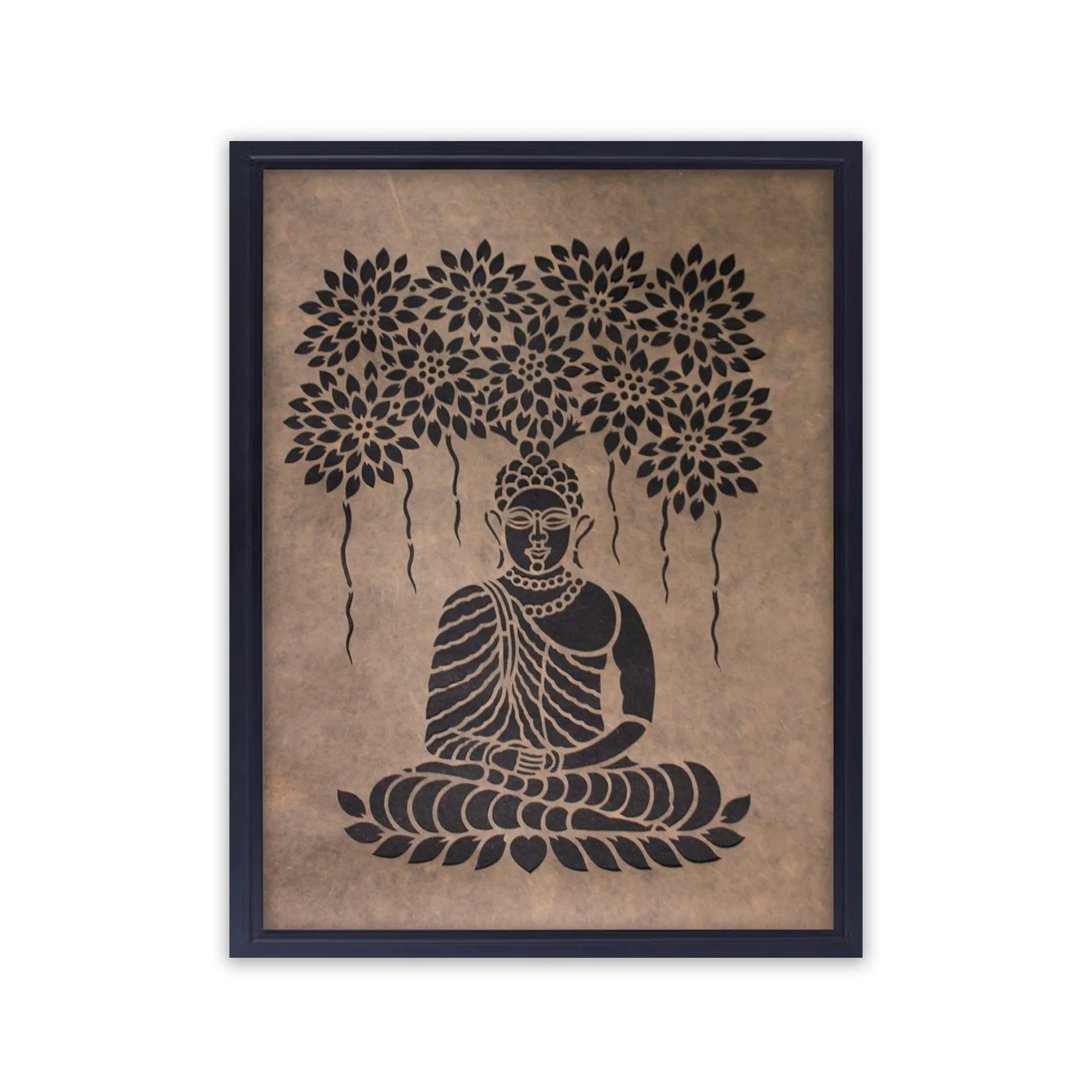 Sanjhi Art - Lord Budda in meditation
