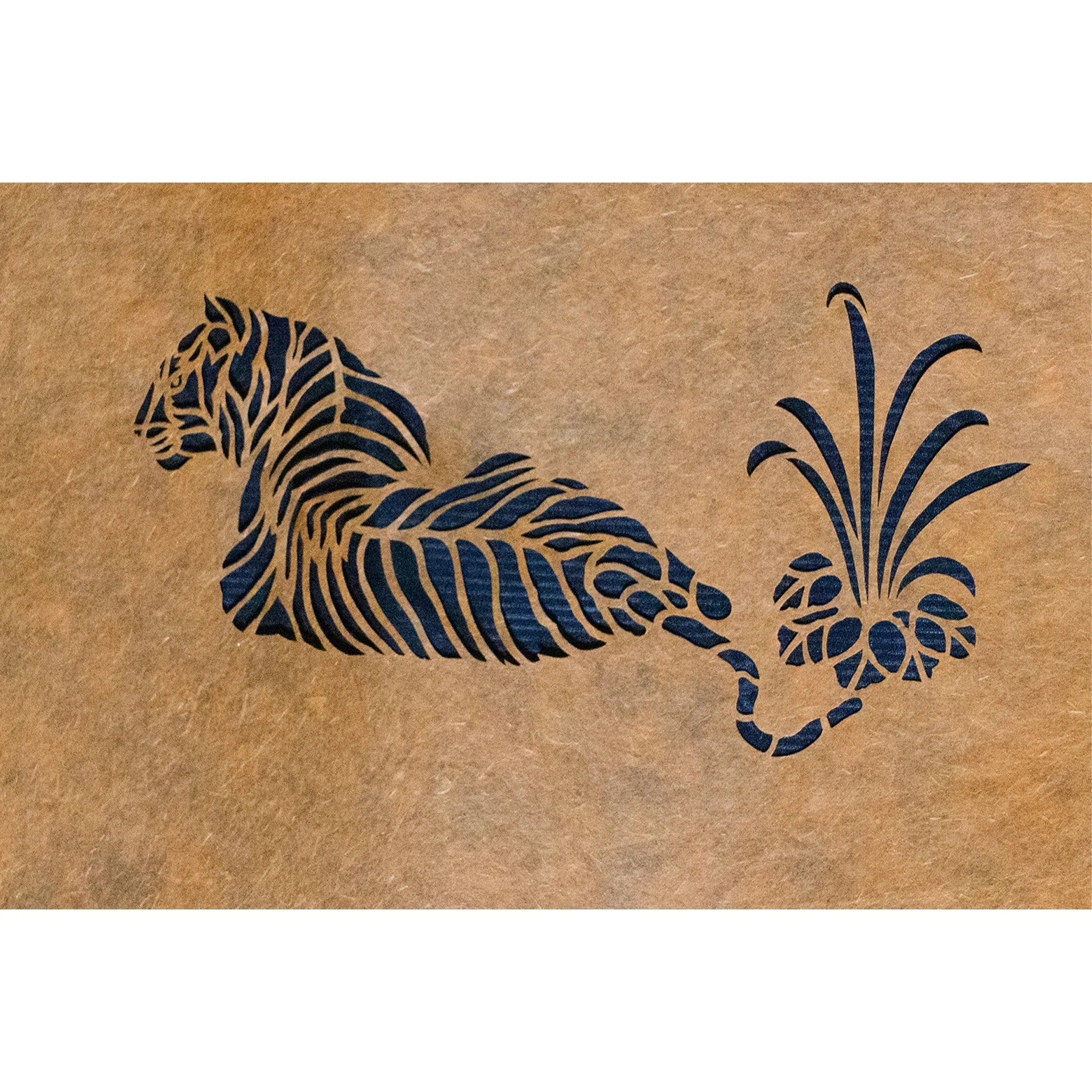 Sanjhi Art - Waiting Tiger