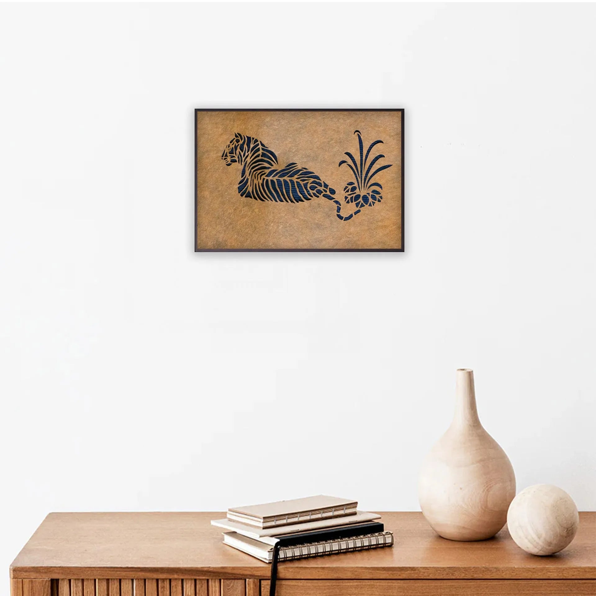 Sanjhi Art - Waiting Tiger