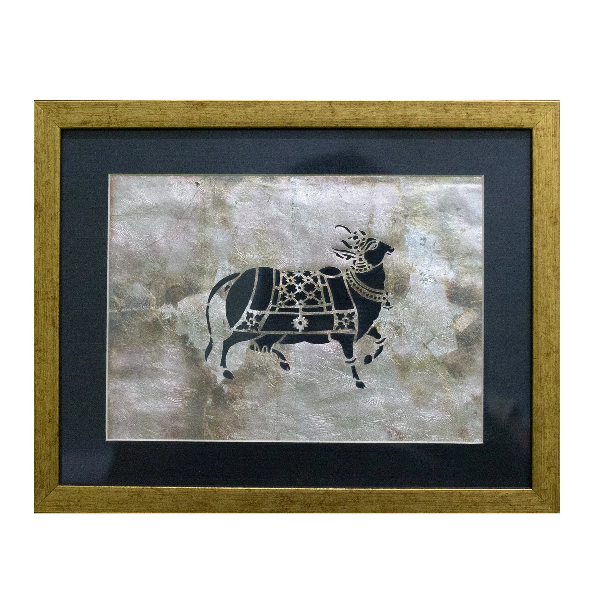 Sanjhi Art - The Silver Cow