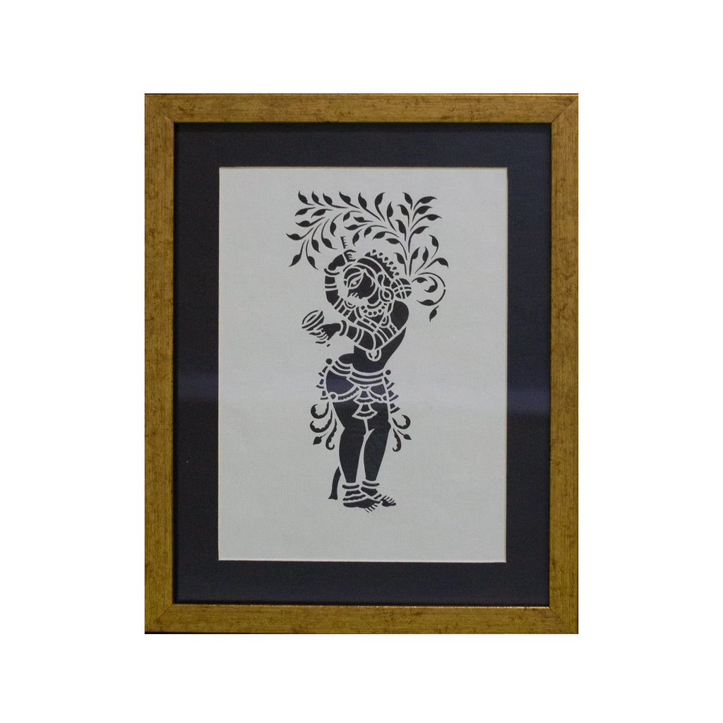 Sanjhi Art - The apsara