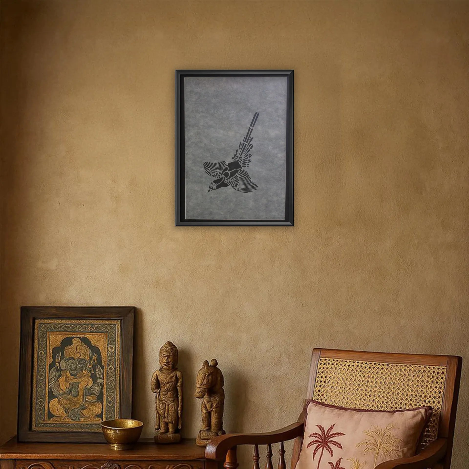 Sanjhi Art - The soaring bird