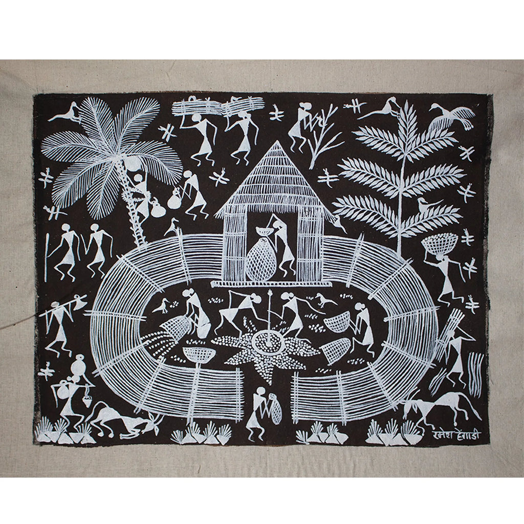 Warli - Village scene