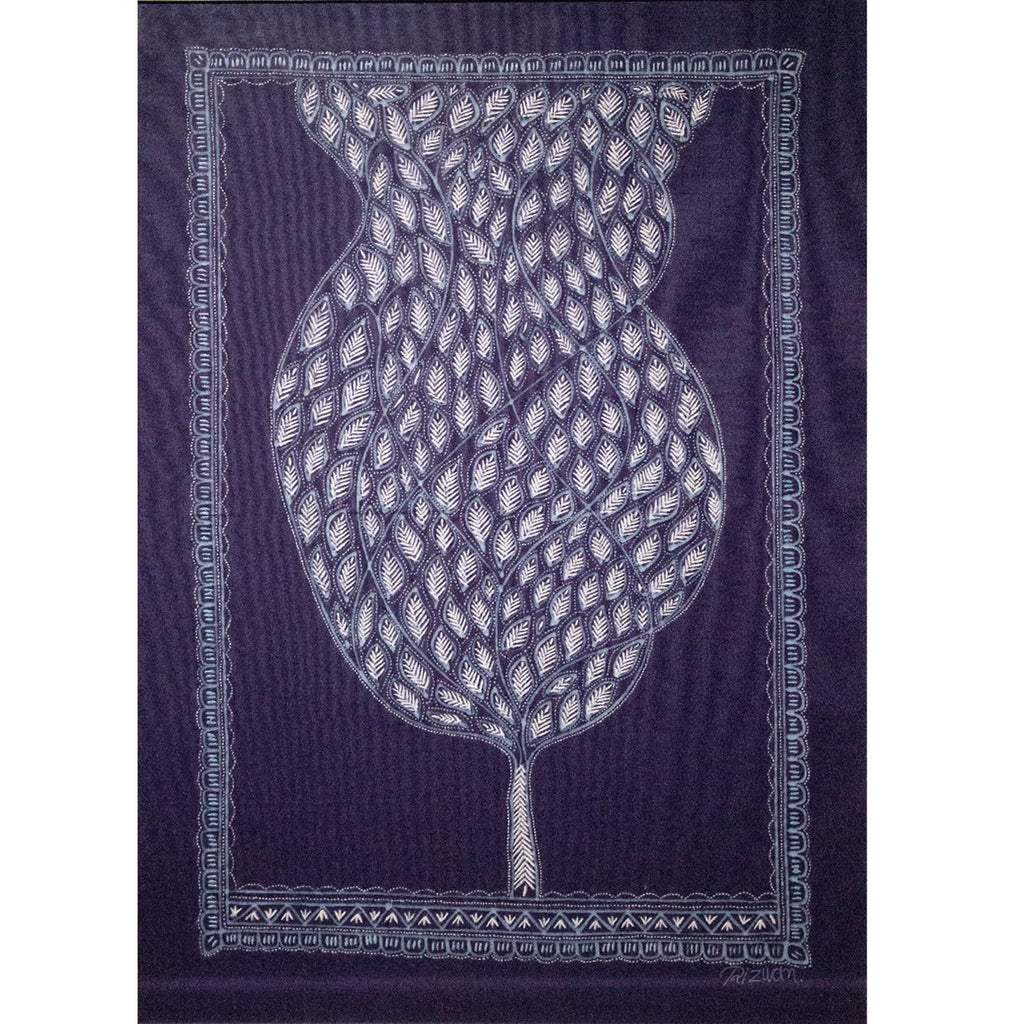 Rogan Art - Tree of Life on Indigo base
