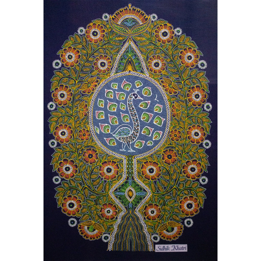 Rogan Art - Tree of Life with peacock