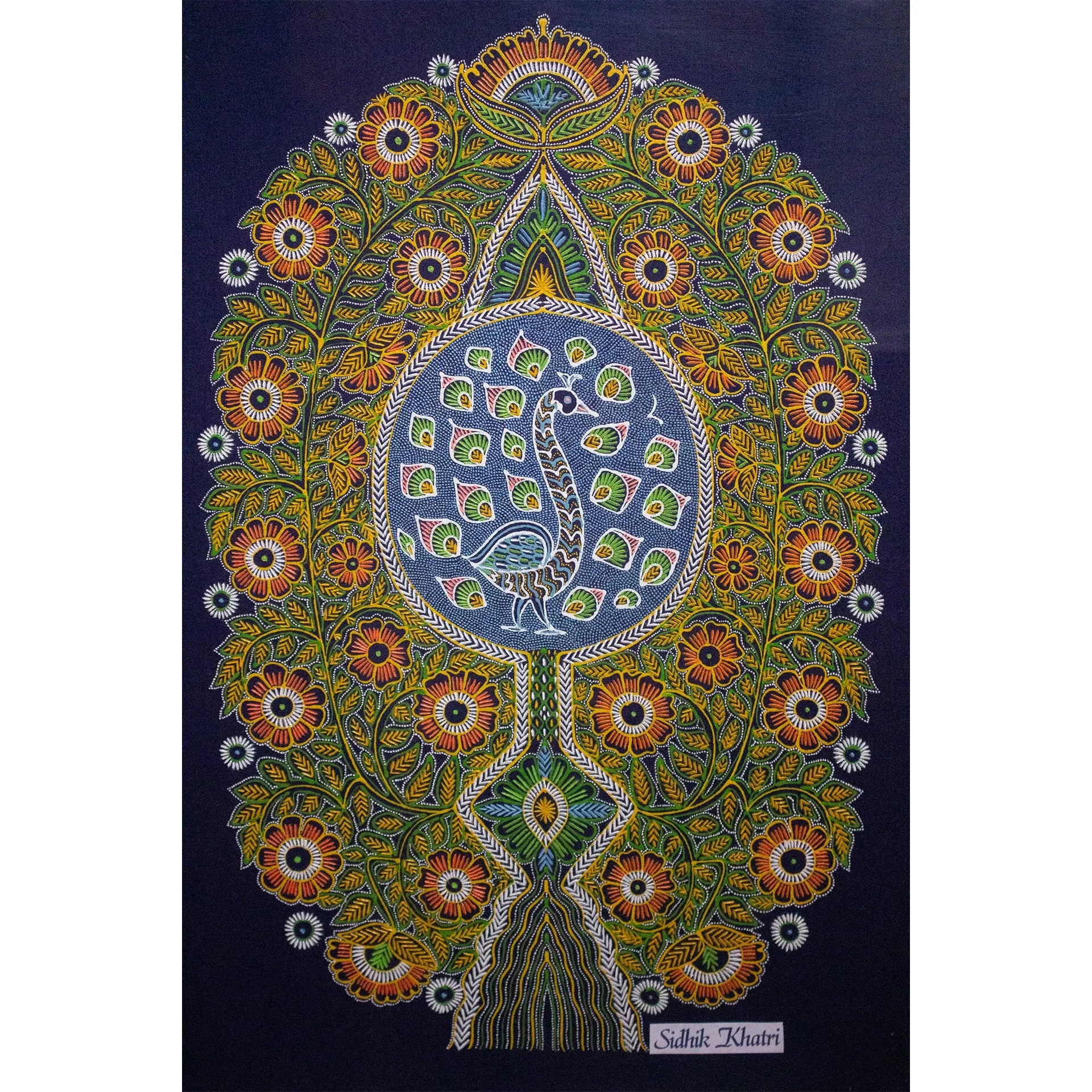 Rogan Art - Tree of Life with peacock