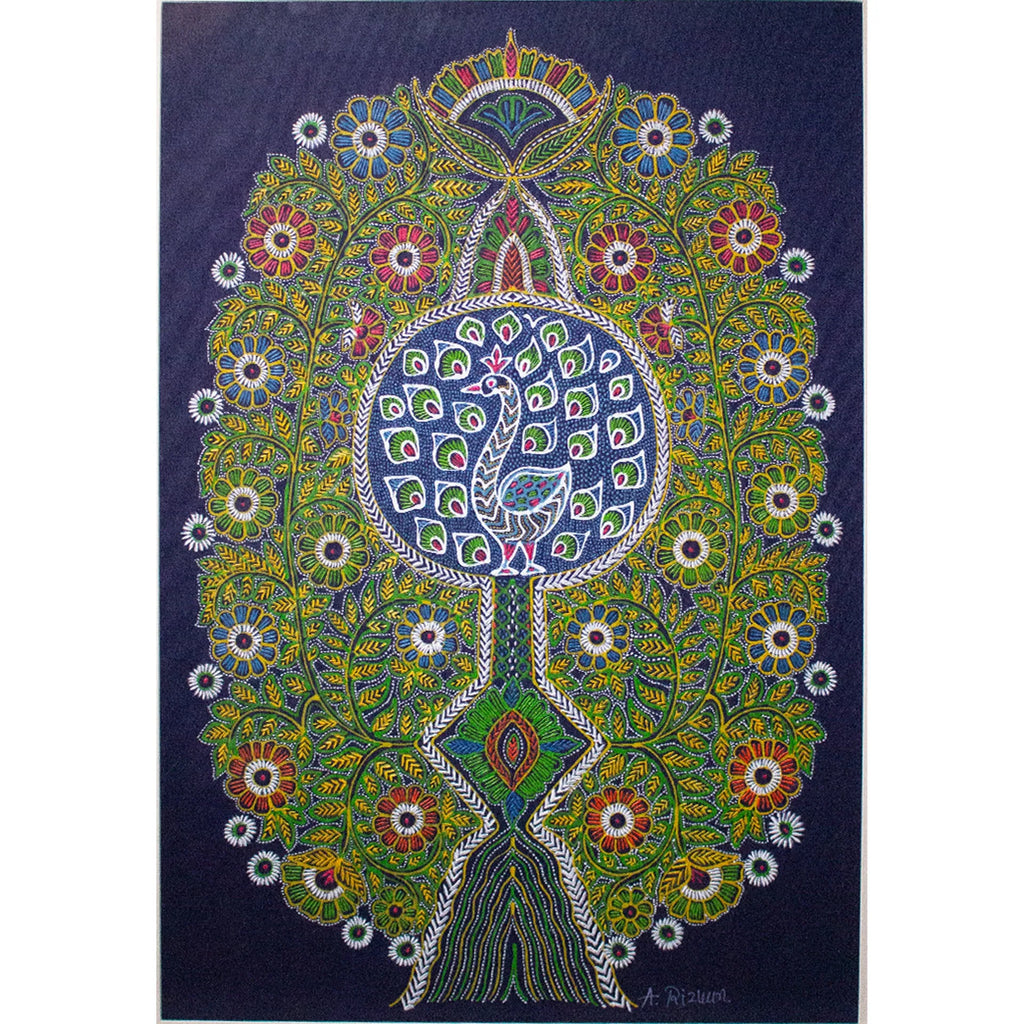 Rogan Art - Tree of Life with peacock