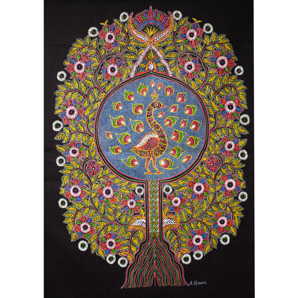 Rogan Art - Tree of Life with peacock