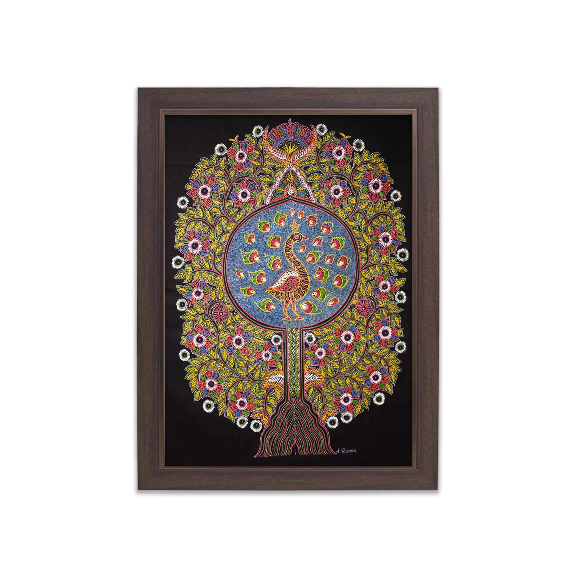 Rogan Art - Tree of Life with peacock