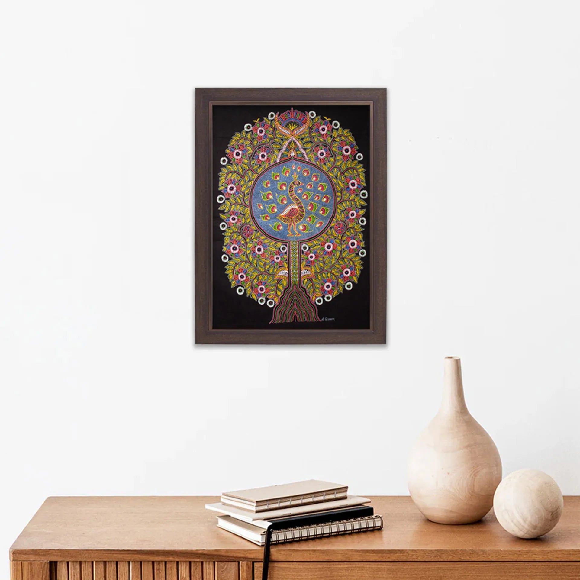 Rogan Art - Tree of Life with peacock