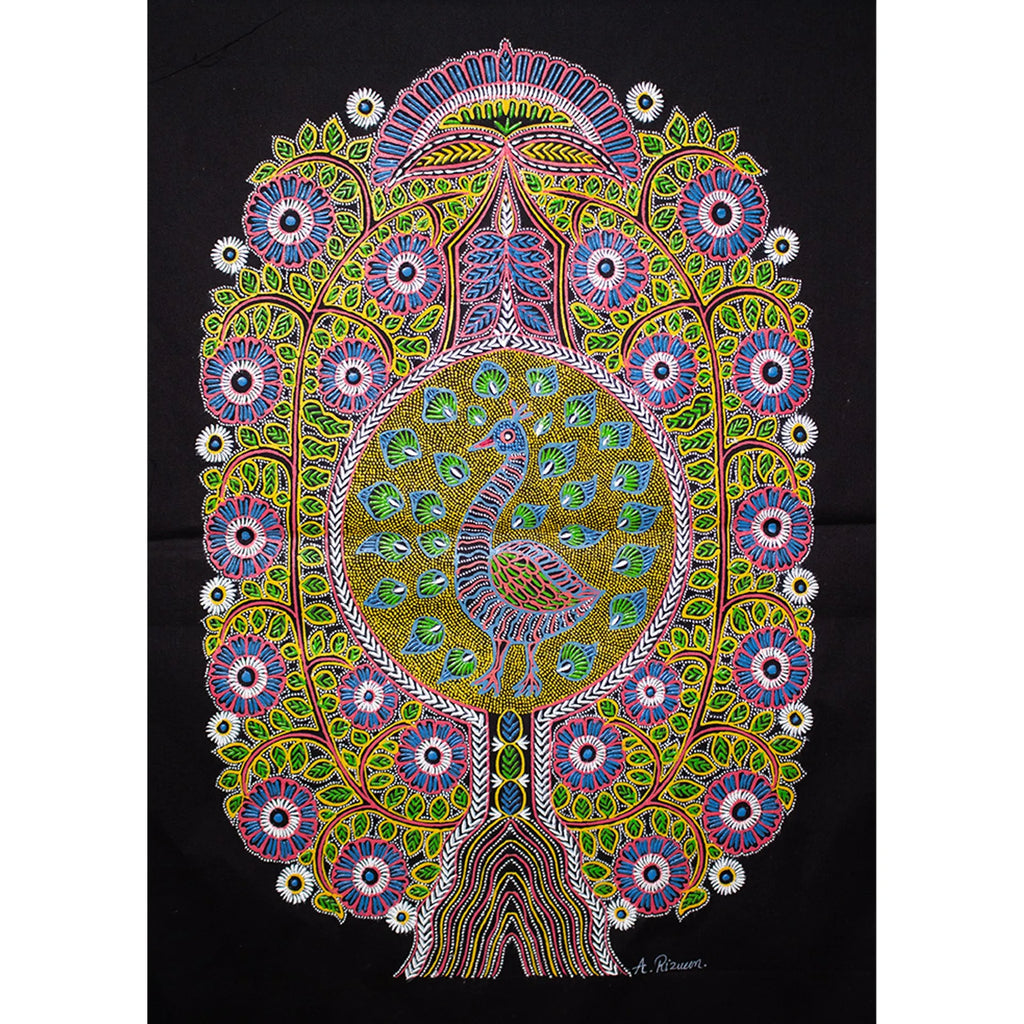 Rogan Art - Tree of Life with peacock