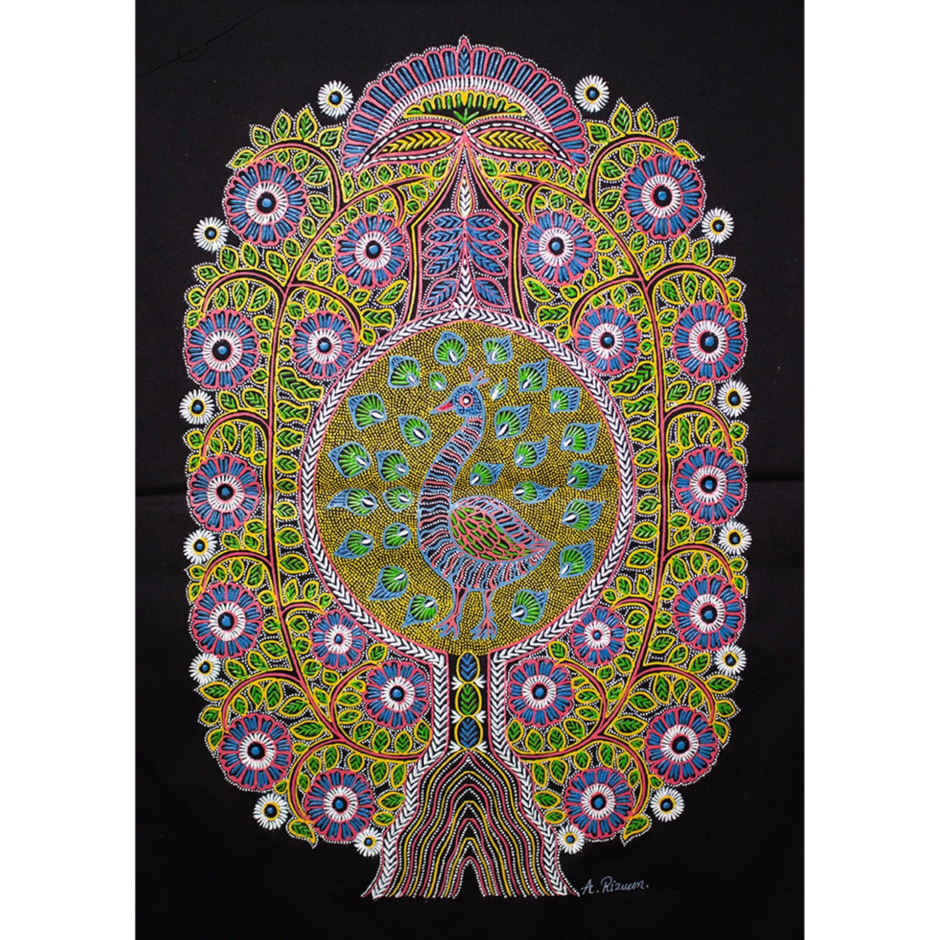 Rogan Art - Tree of Life with peacock