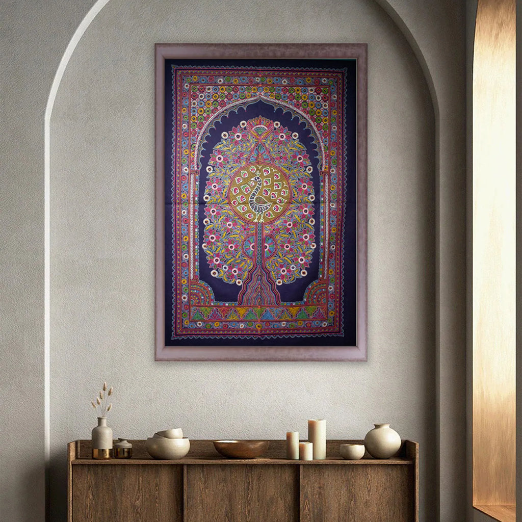 Rogan Art - Tree of Life with peacock