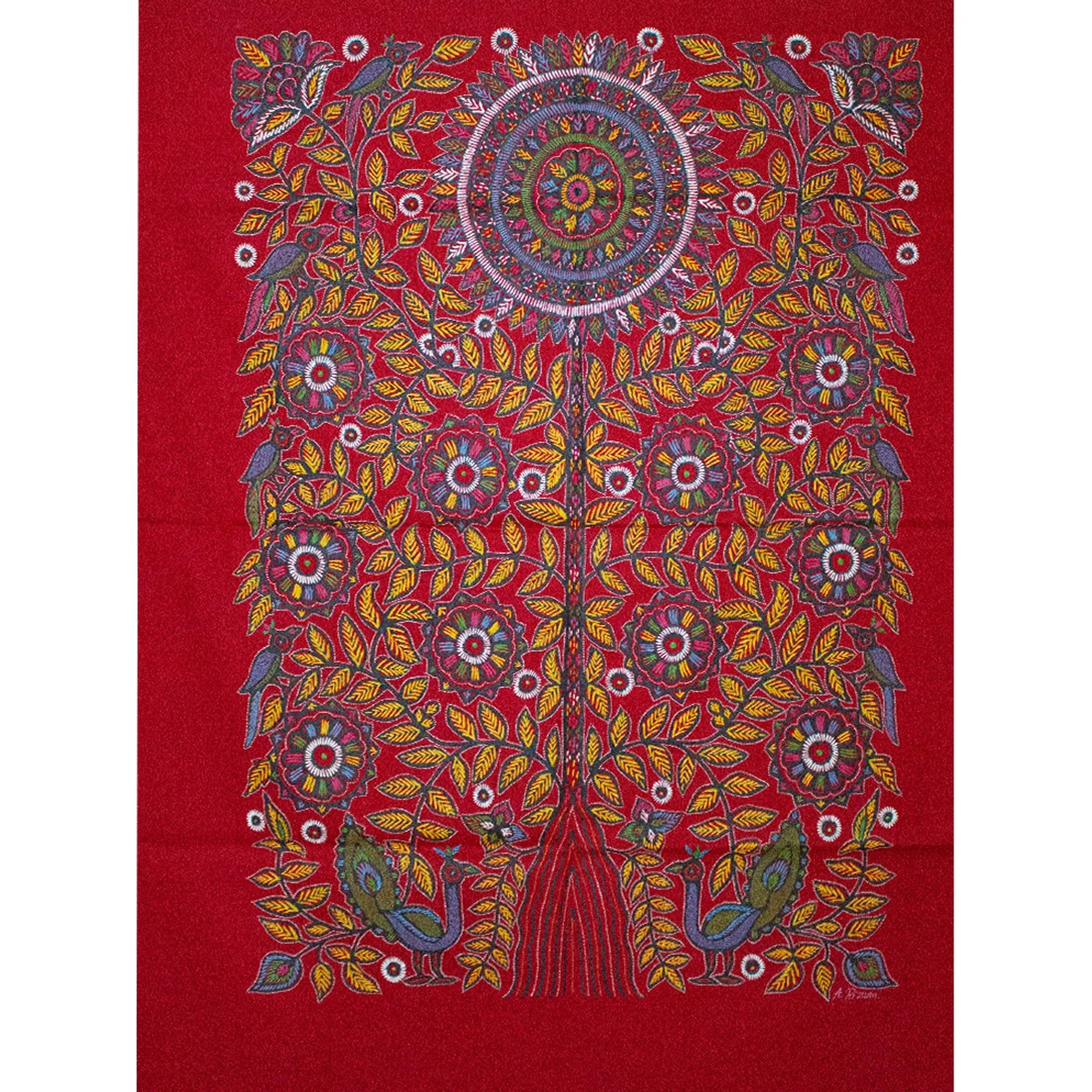 Rogan Art - Tree of Life with peacock