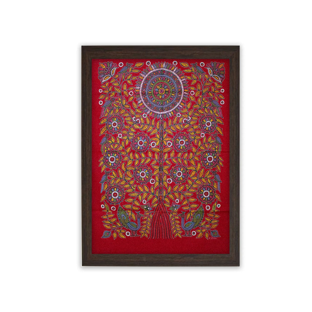 Rogan Art - Tree of Life with peacock