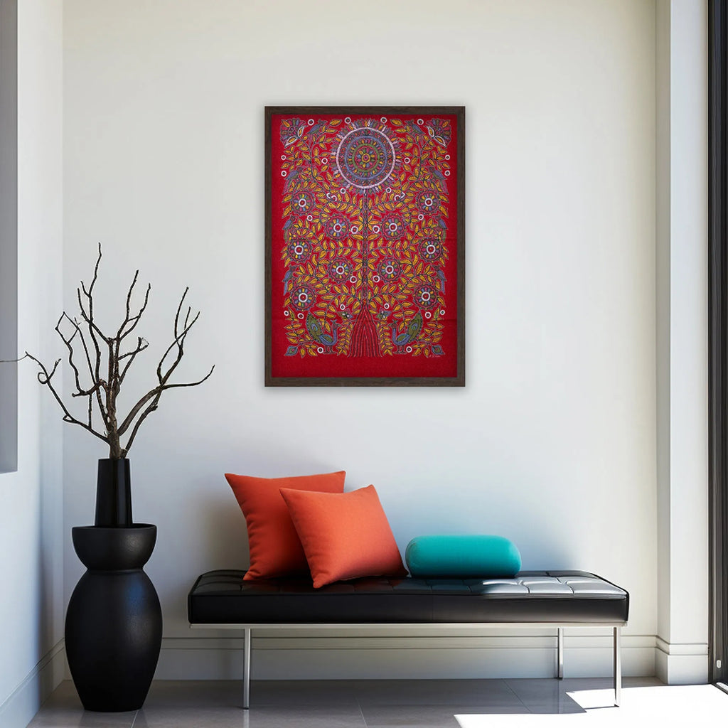Rogan Art - Tree of Life with peacock