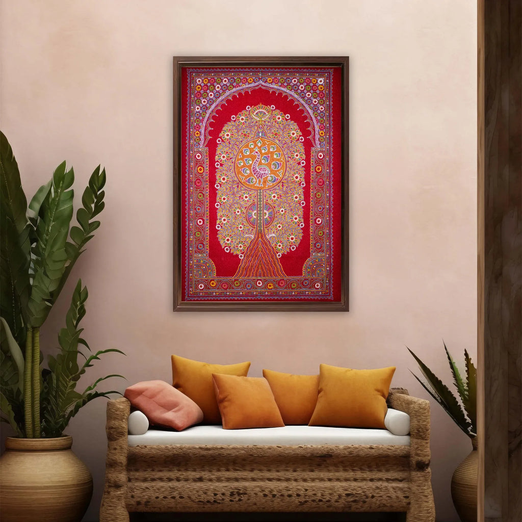 Rogan Art - Tree of Life with peacock