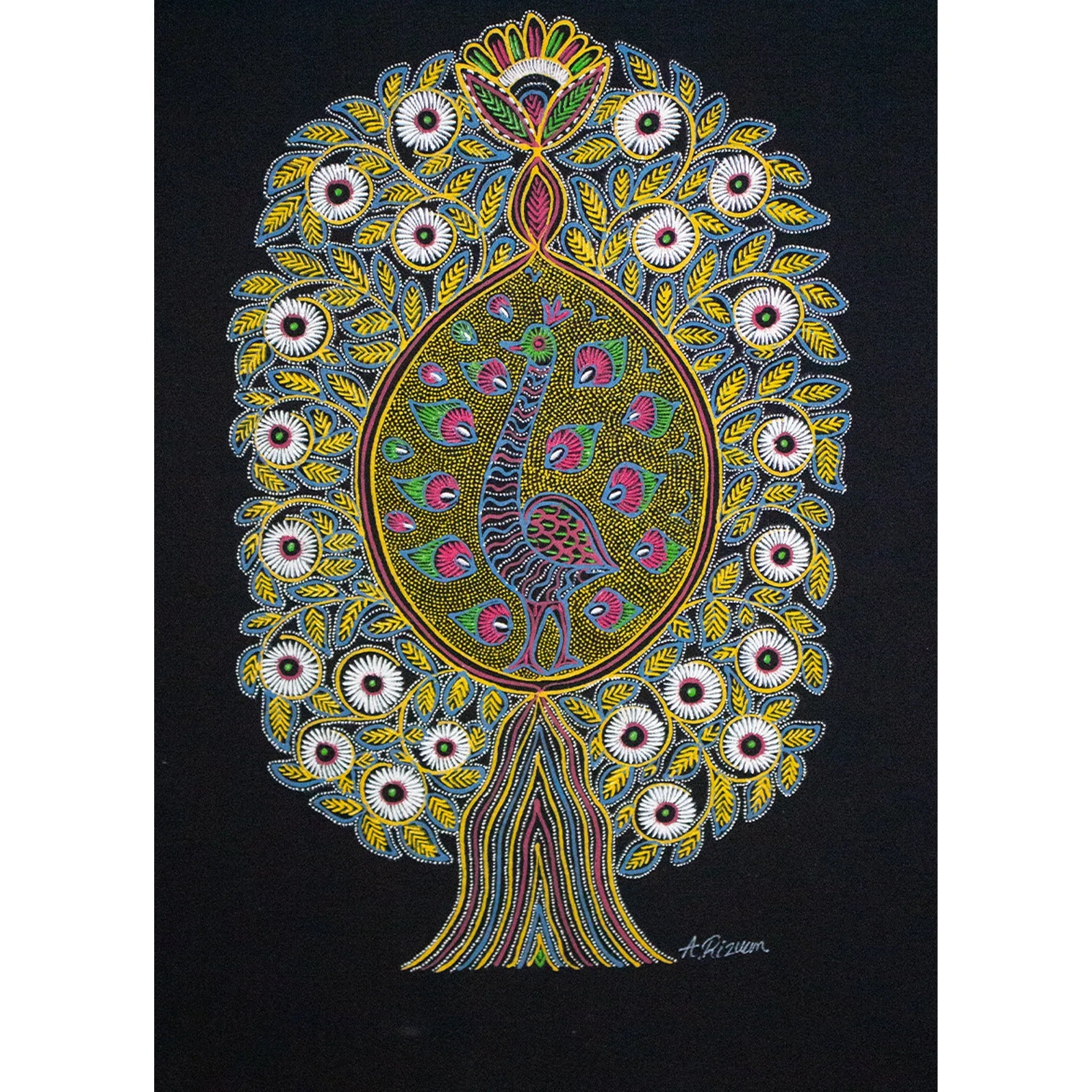 Rogan Art - Tree of Life with peacock