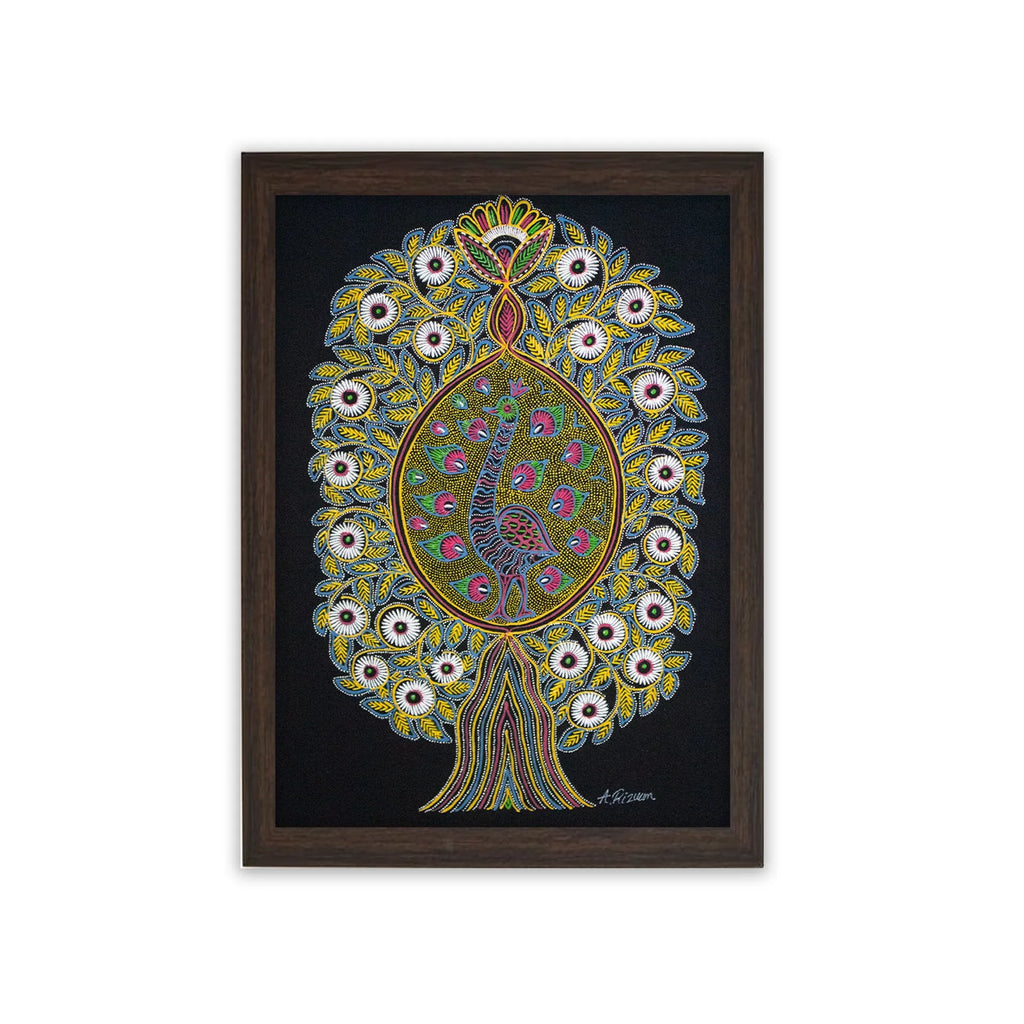 Rogan Art - Tree of Life with peacock