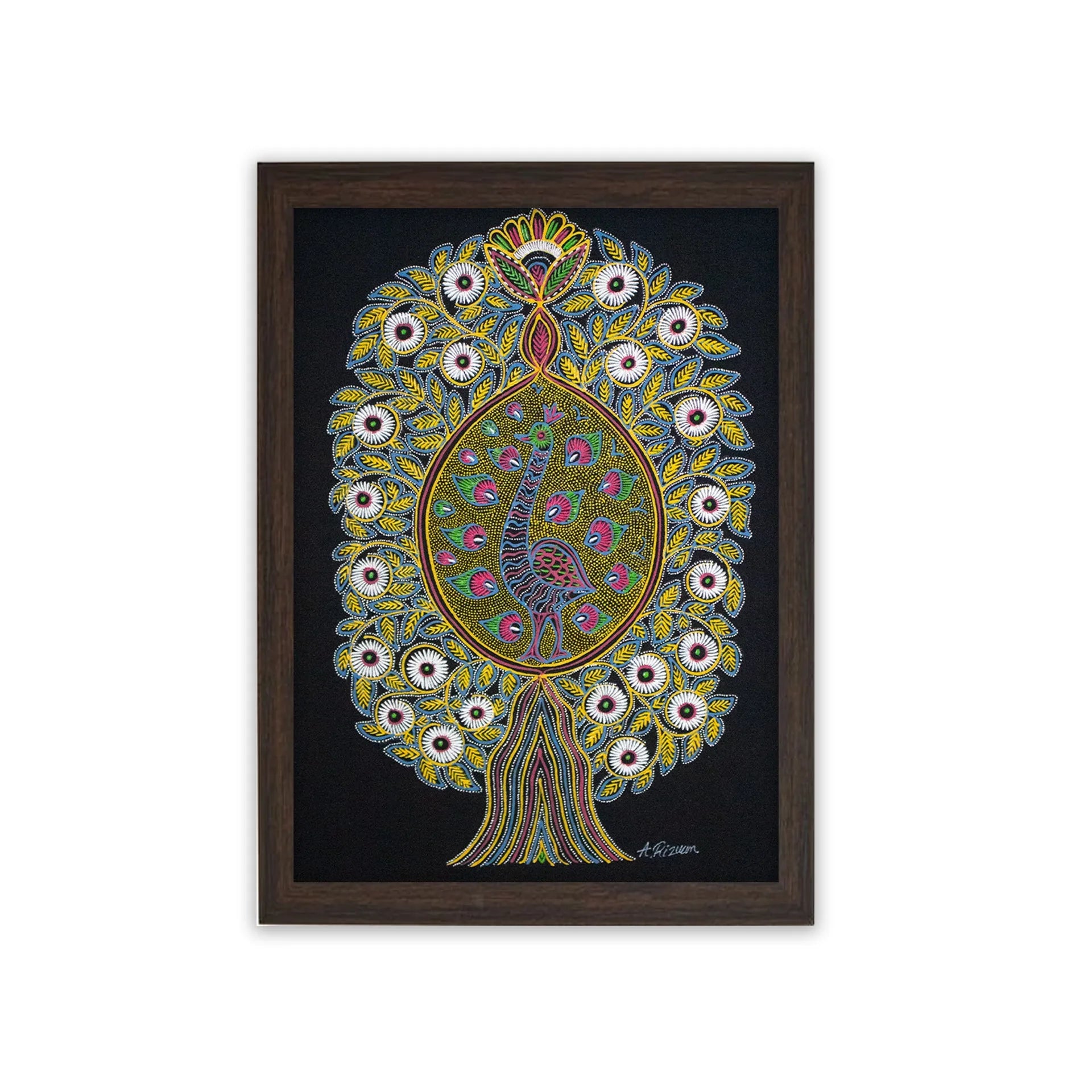 Rogan Art - Tree of Life with peacock