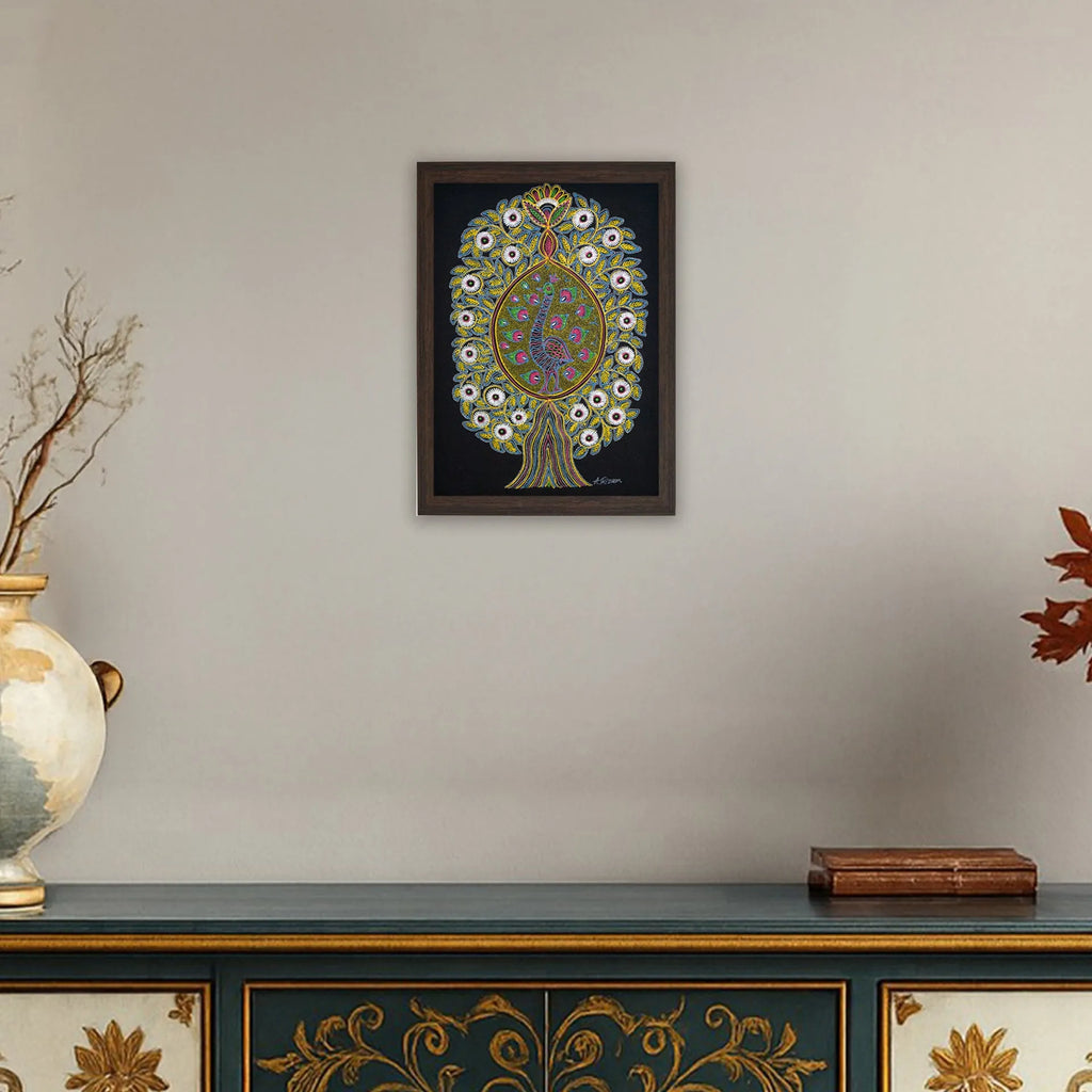 Rogan Art - Tree of Life with peacock