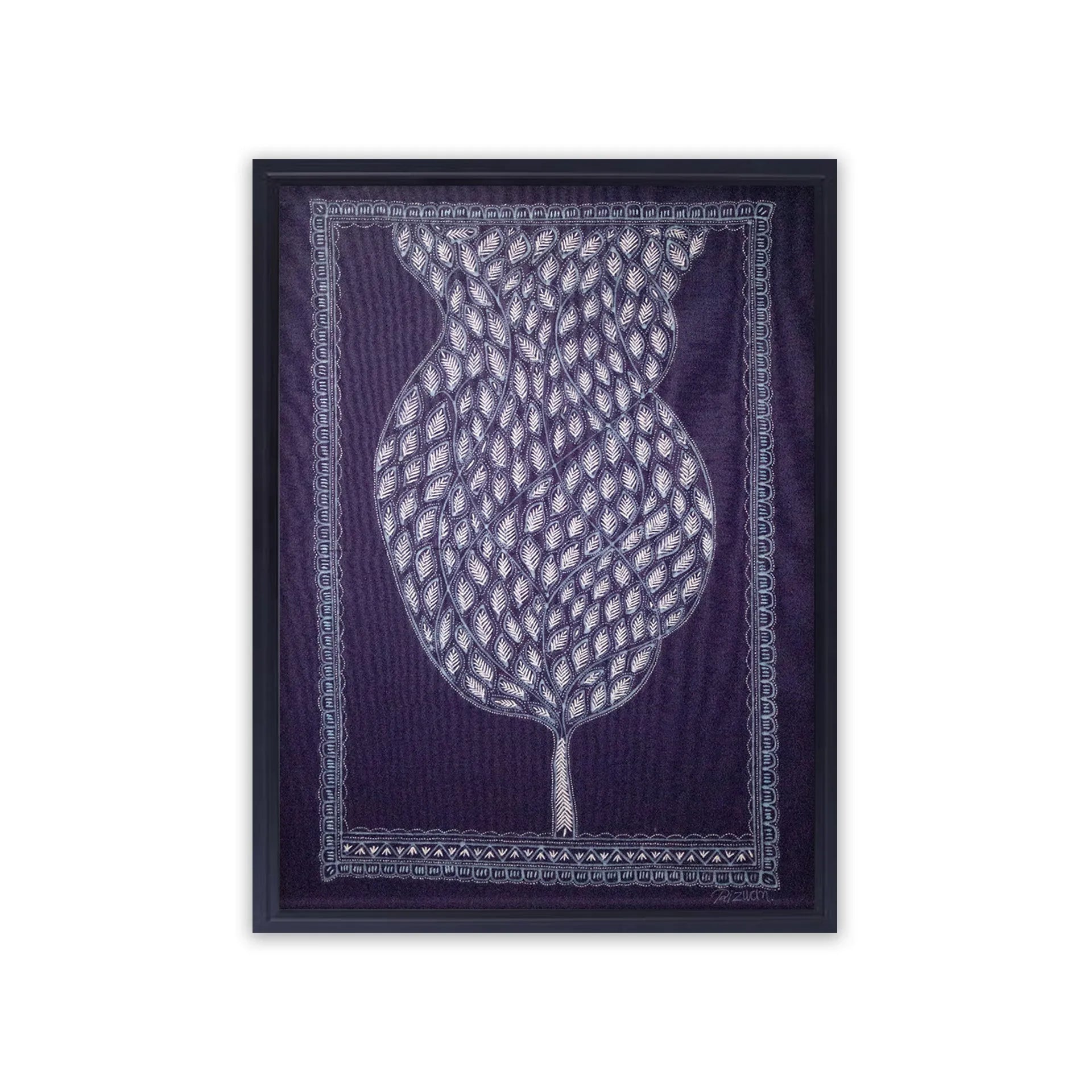 Rogan Art - Tree of Life on Indigo base