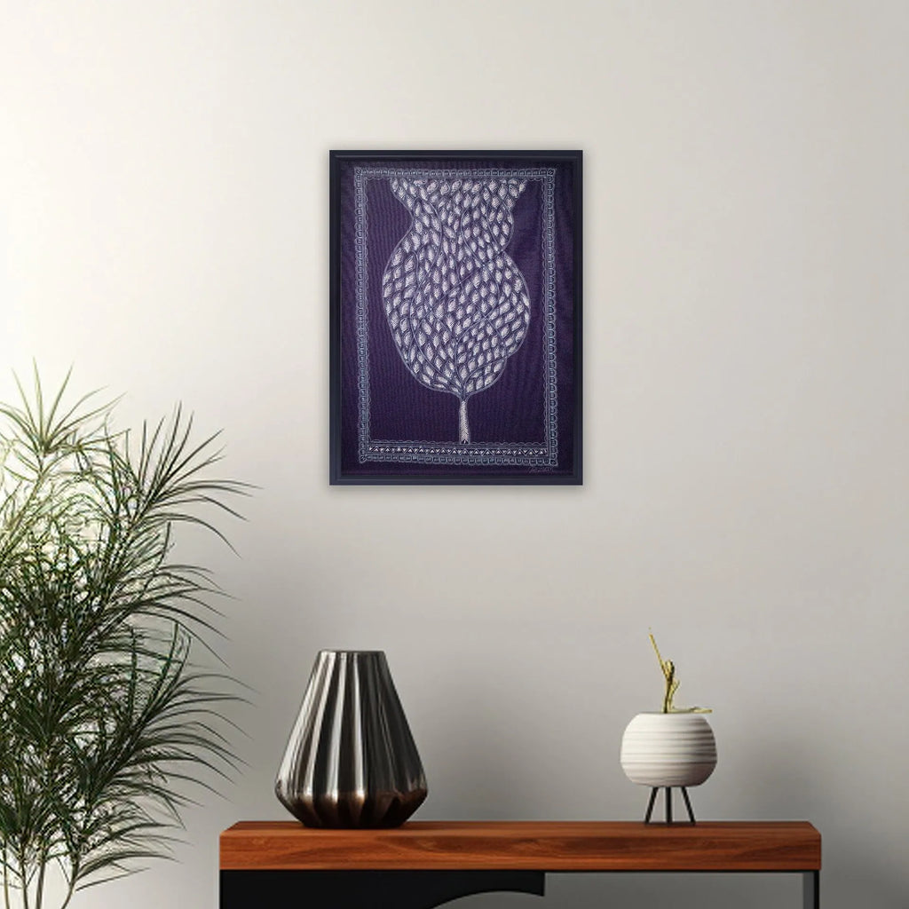 Rogan Art - Tree of Life on Indigo base