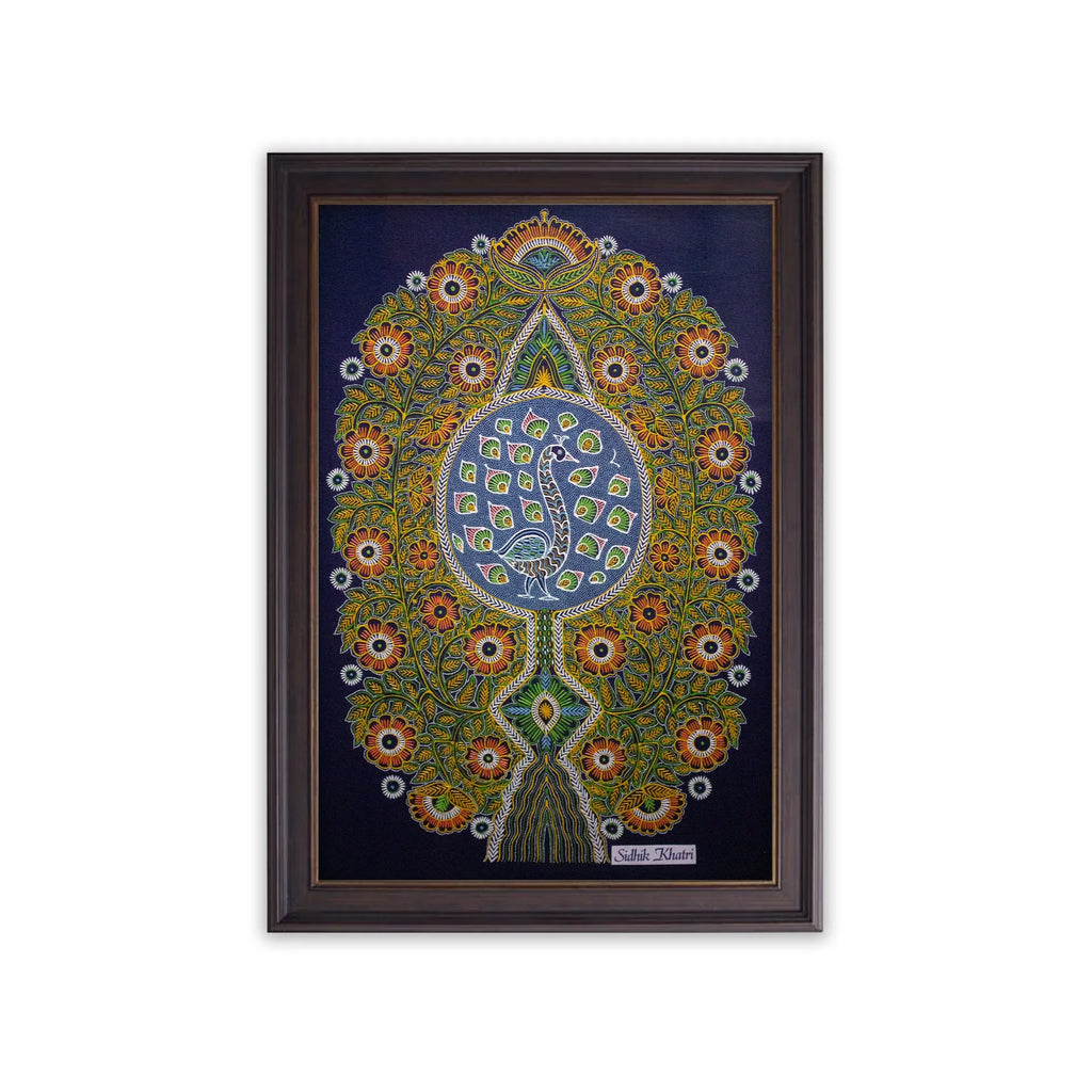 Rogan Art - Tree of Life with peacock