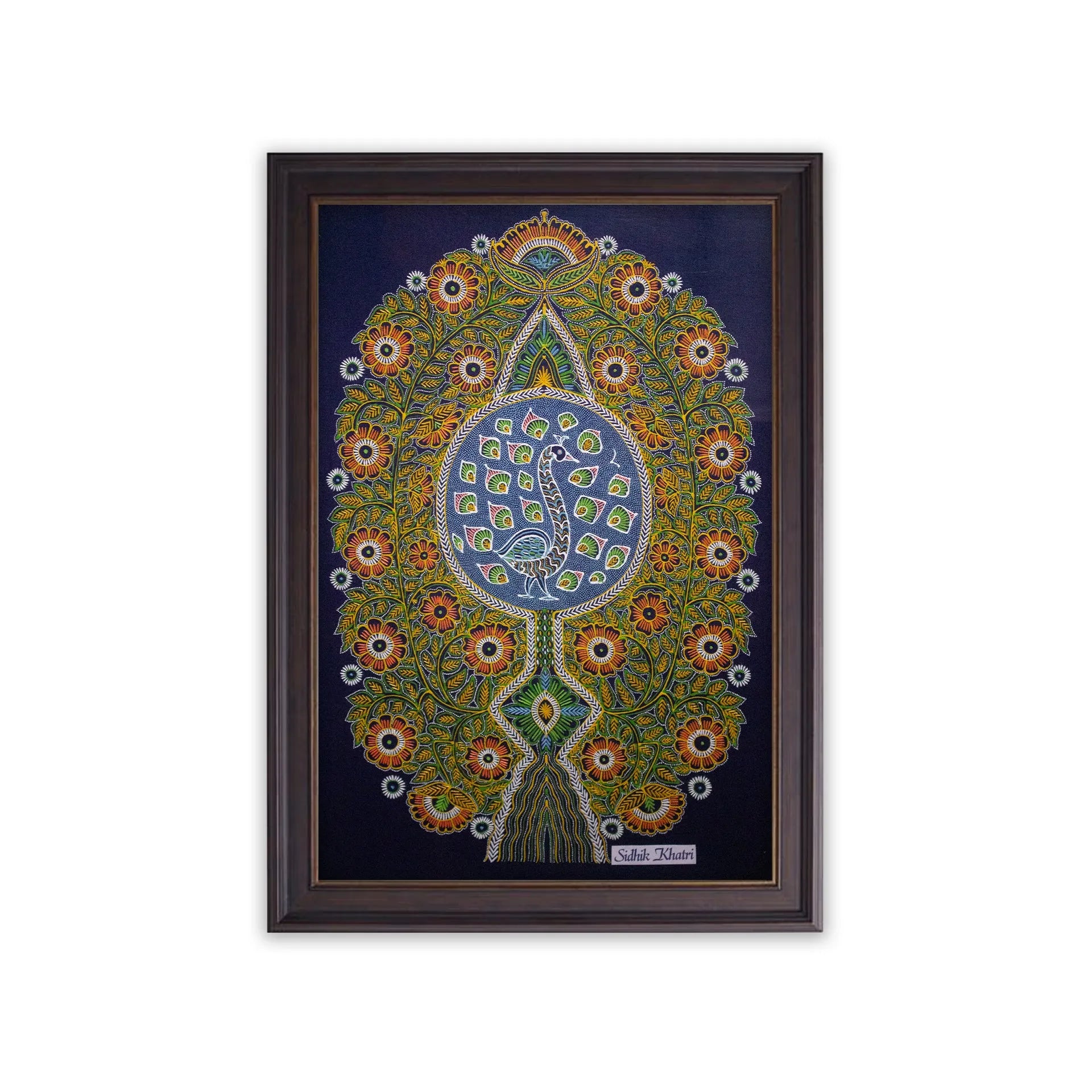 Rogan Art - Tree of Life with peacock
