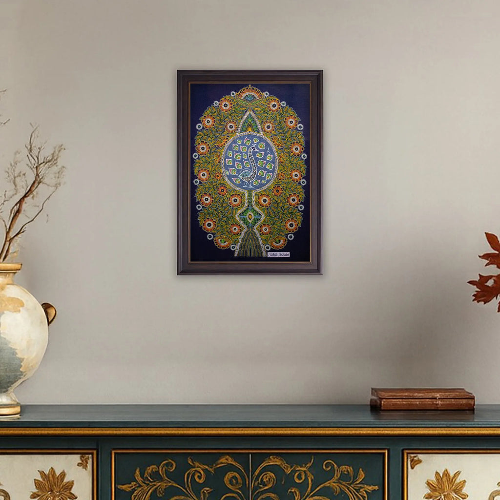 Rogan Art - Tree of Life with peacock