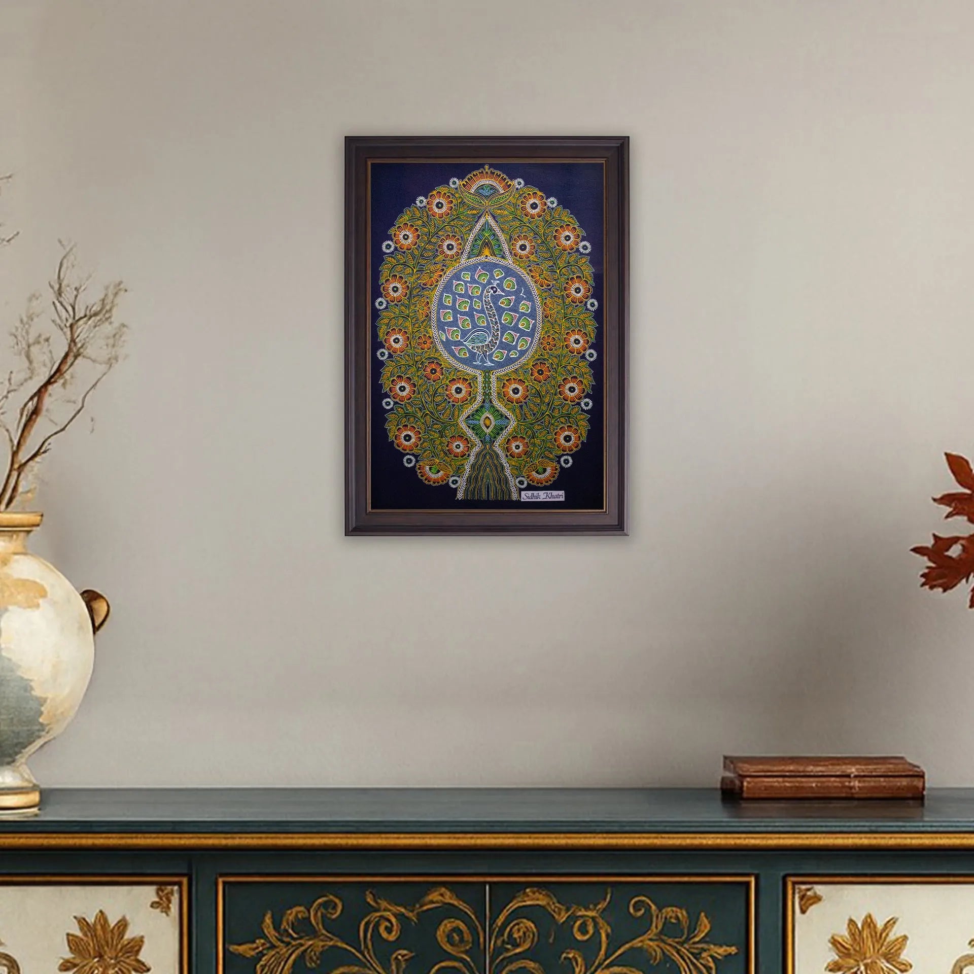 Rogan Art - Tree of Life with peacock