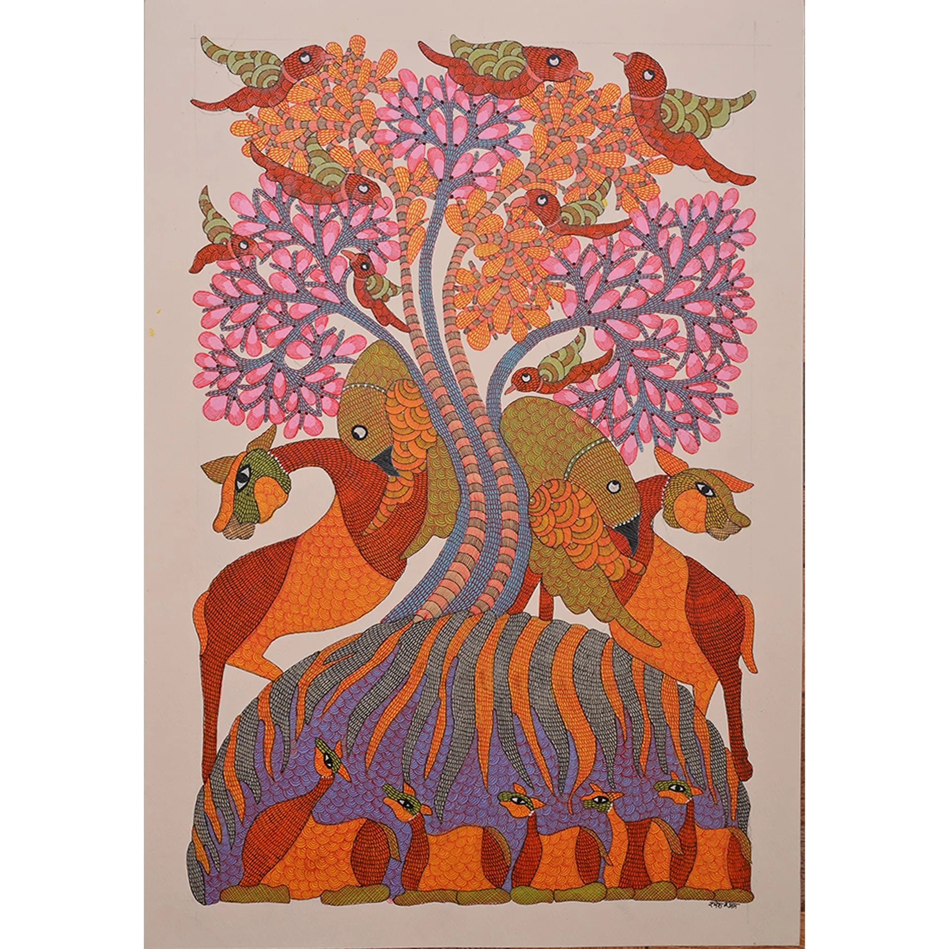 Gond - Tree of Life and Animals