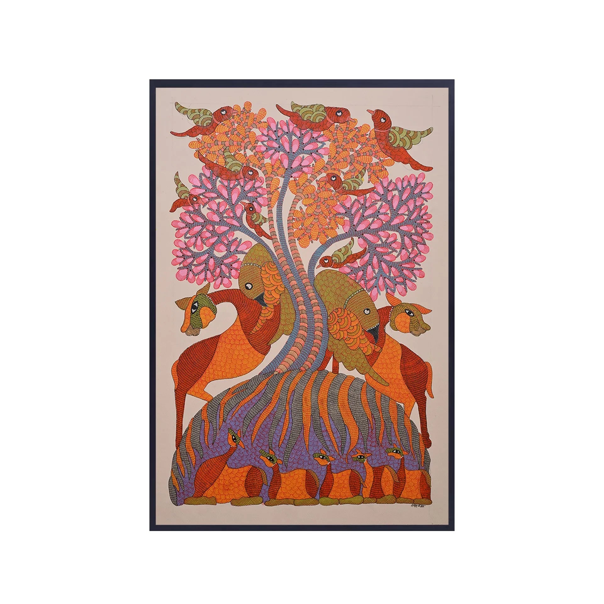Gond - Tree of Life and Animals