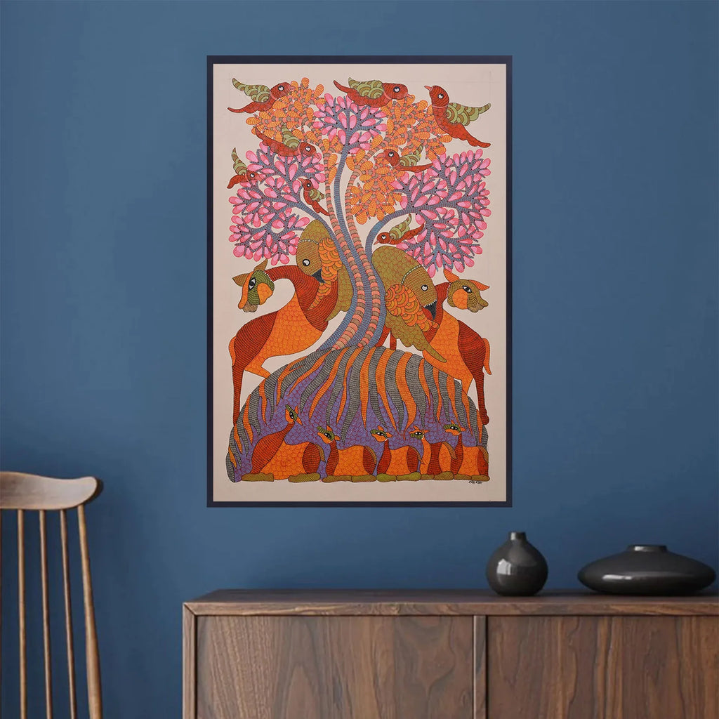 Gond - Tree of Life and Animals