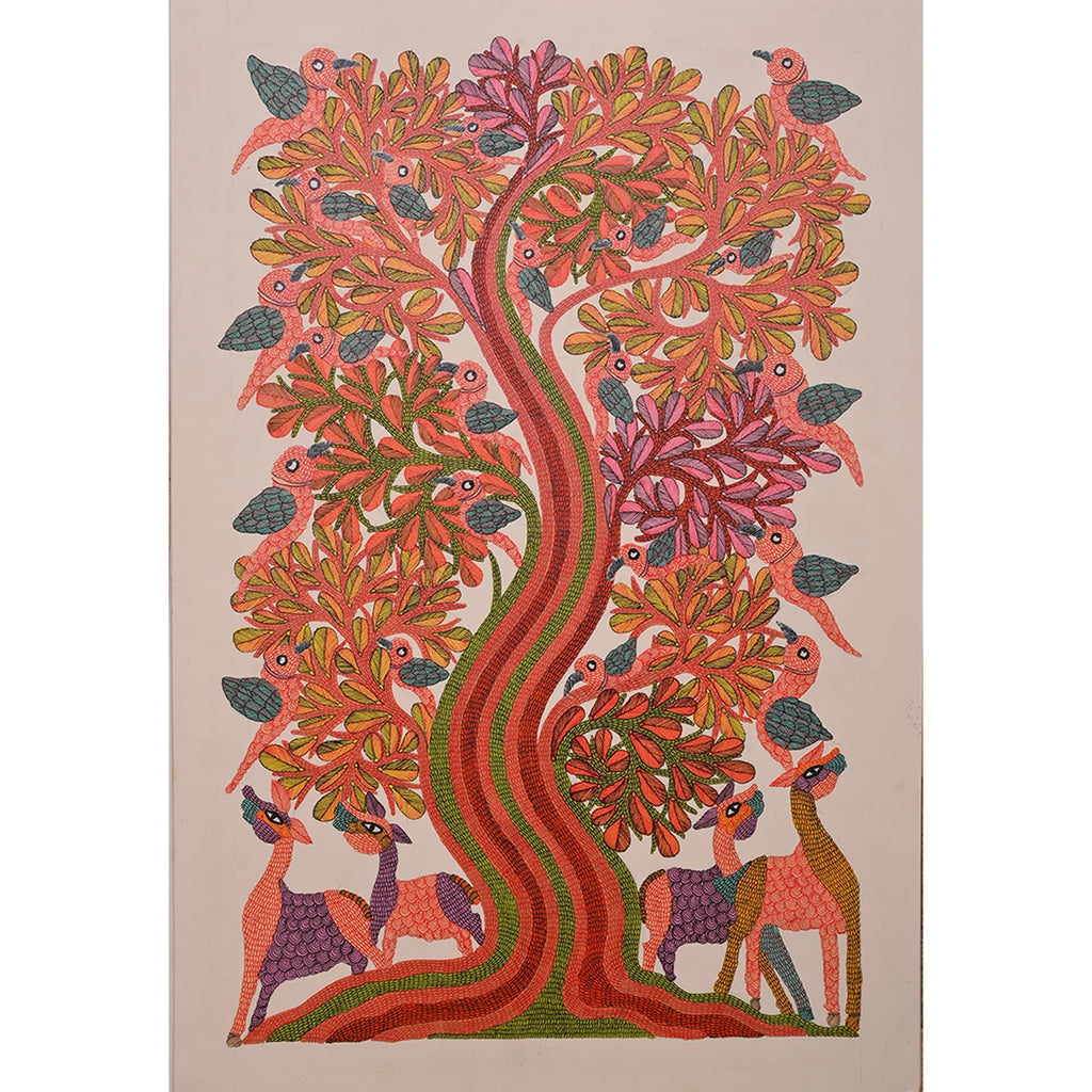 Gond - Tree of Life and Animals